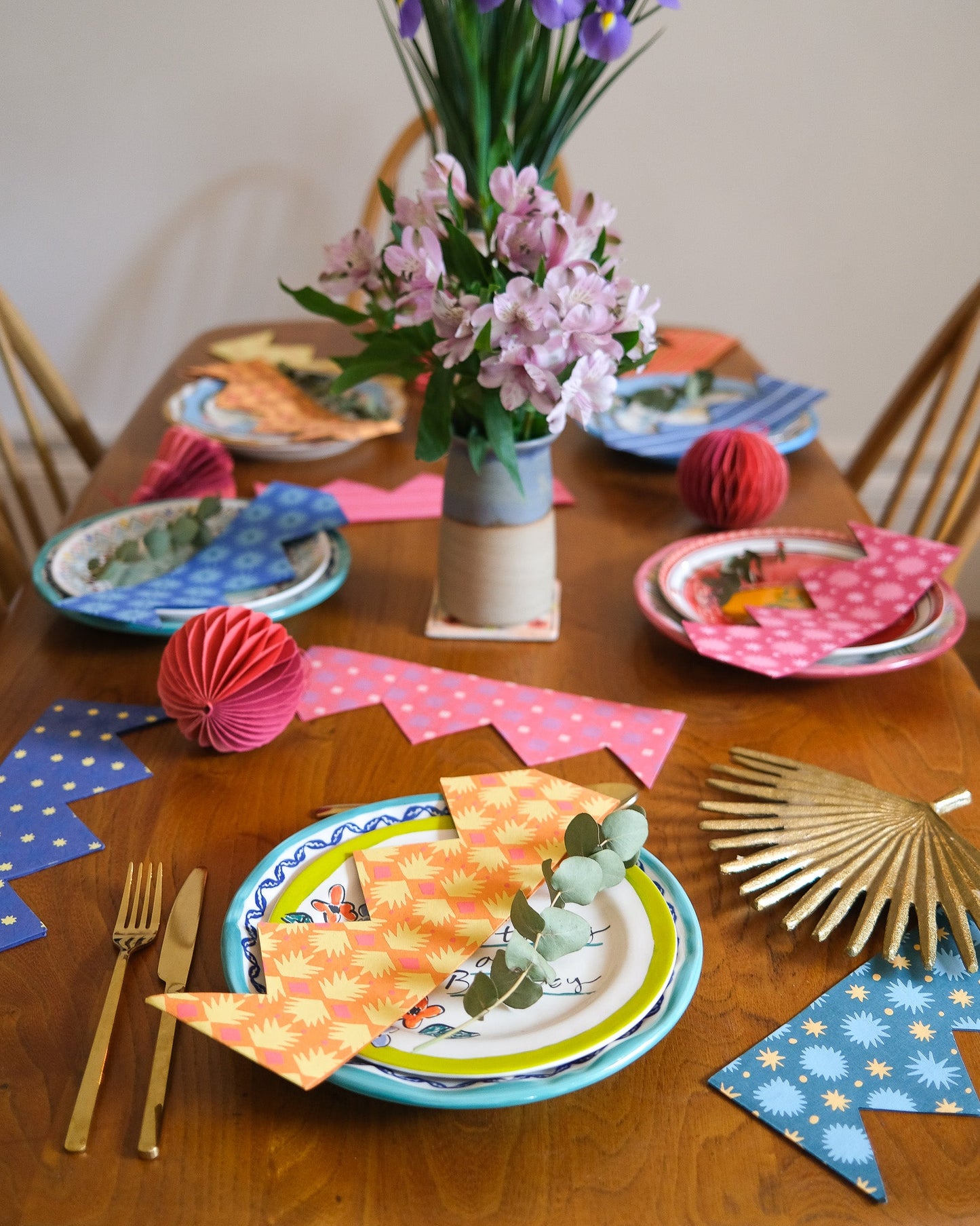 Yellow & Orange Paper Crowns