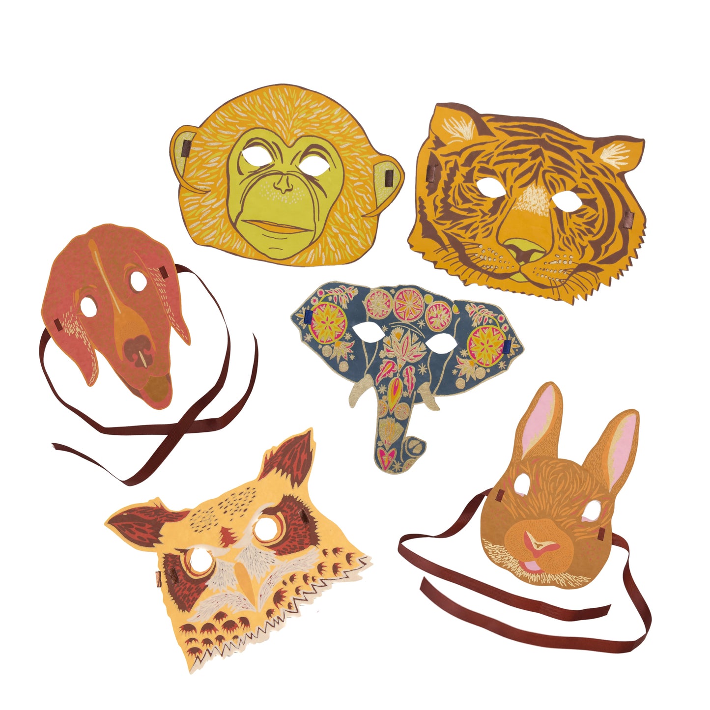 Animals Fancy Dress Mask Set