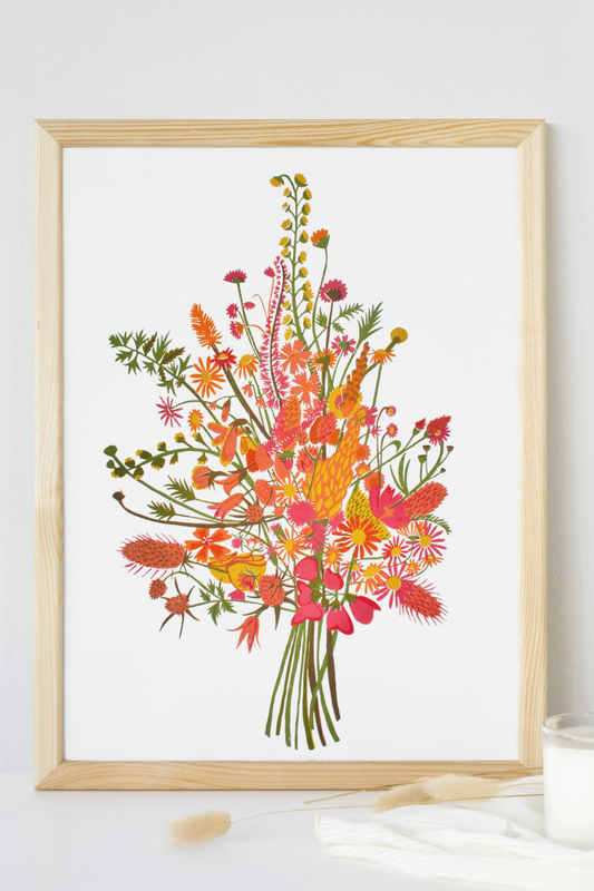 Autumnal Bouquet Screen Print