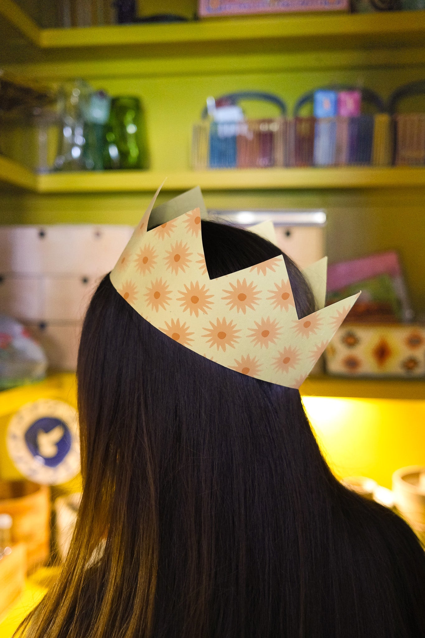 Yellow & Orange Paper Crowns