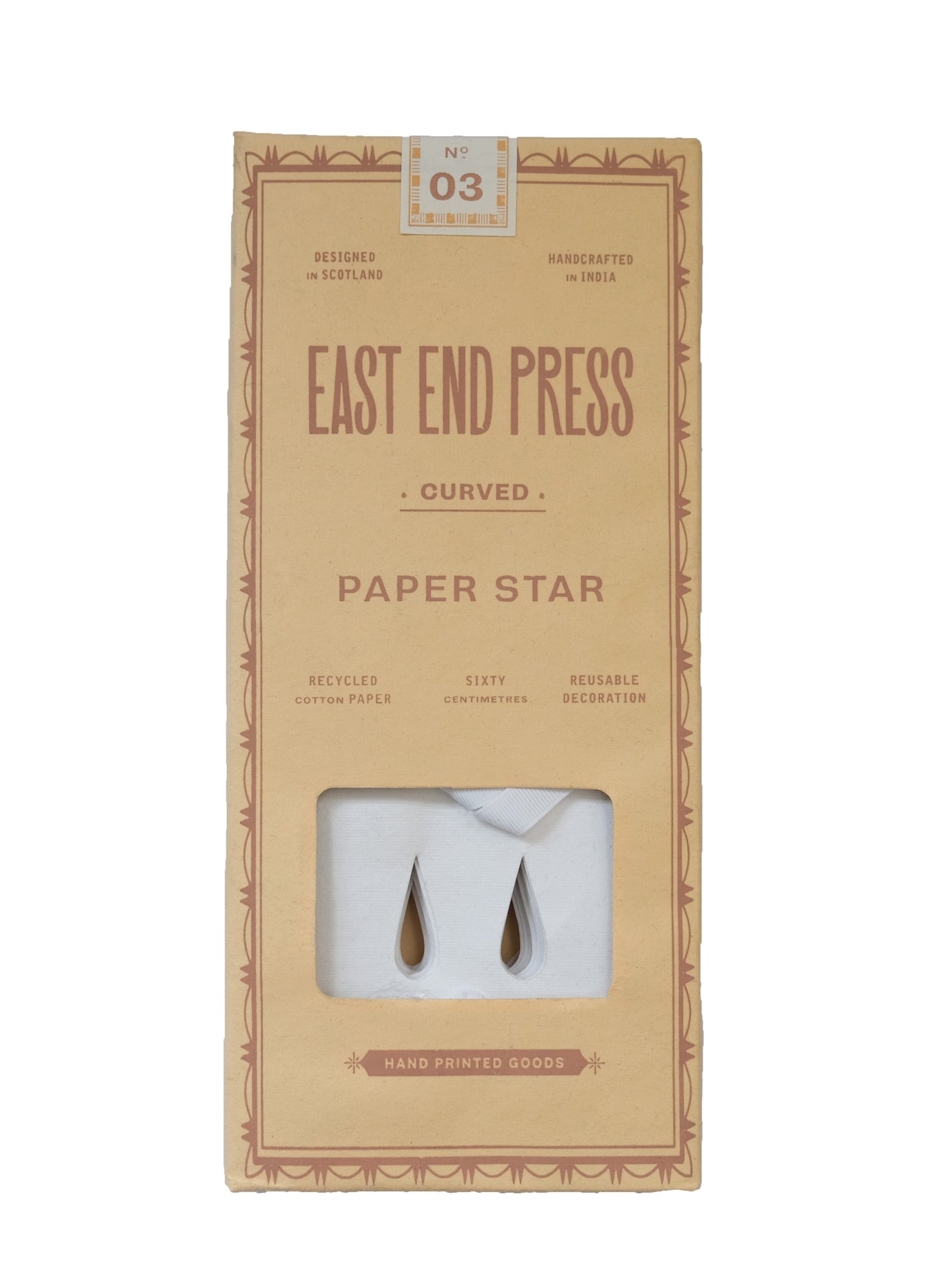 Large Curved White Star