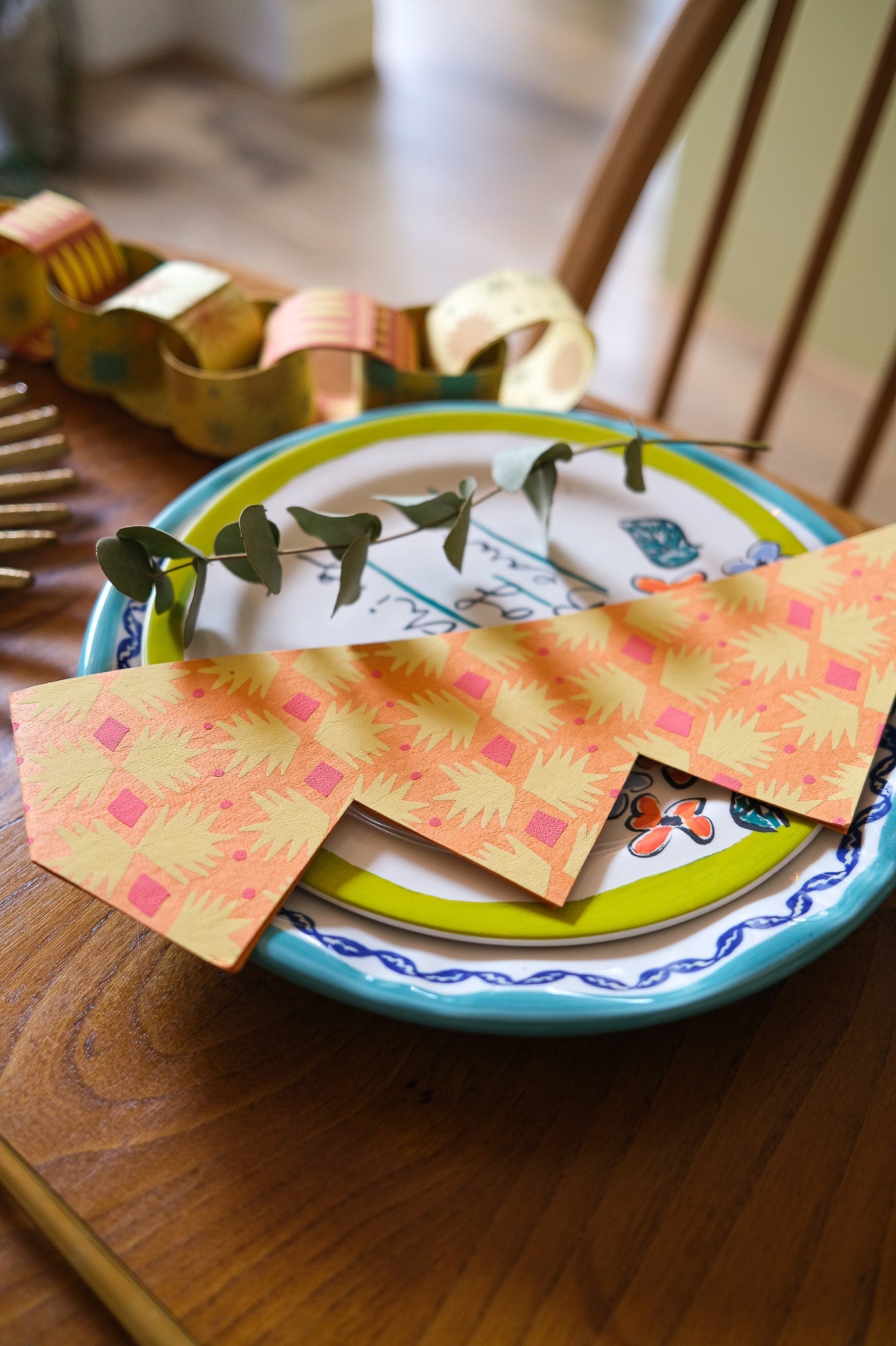 Yellow & Orange Paper Crowns