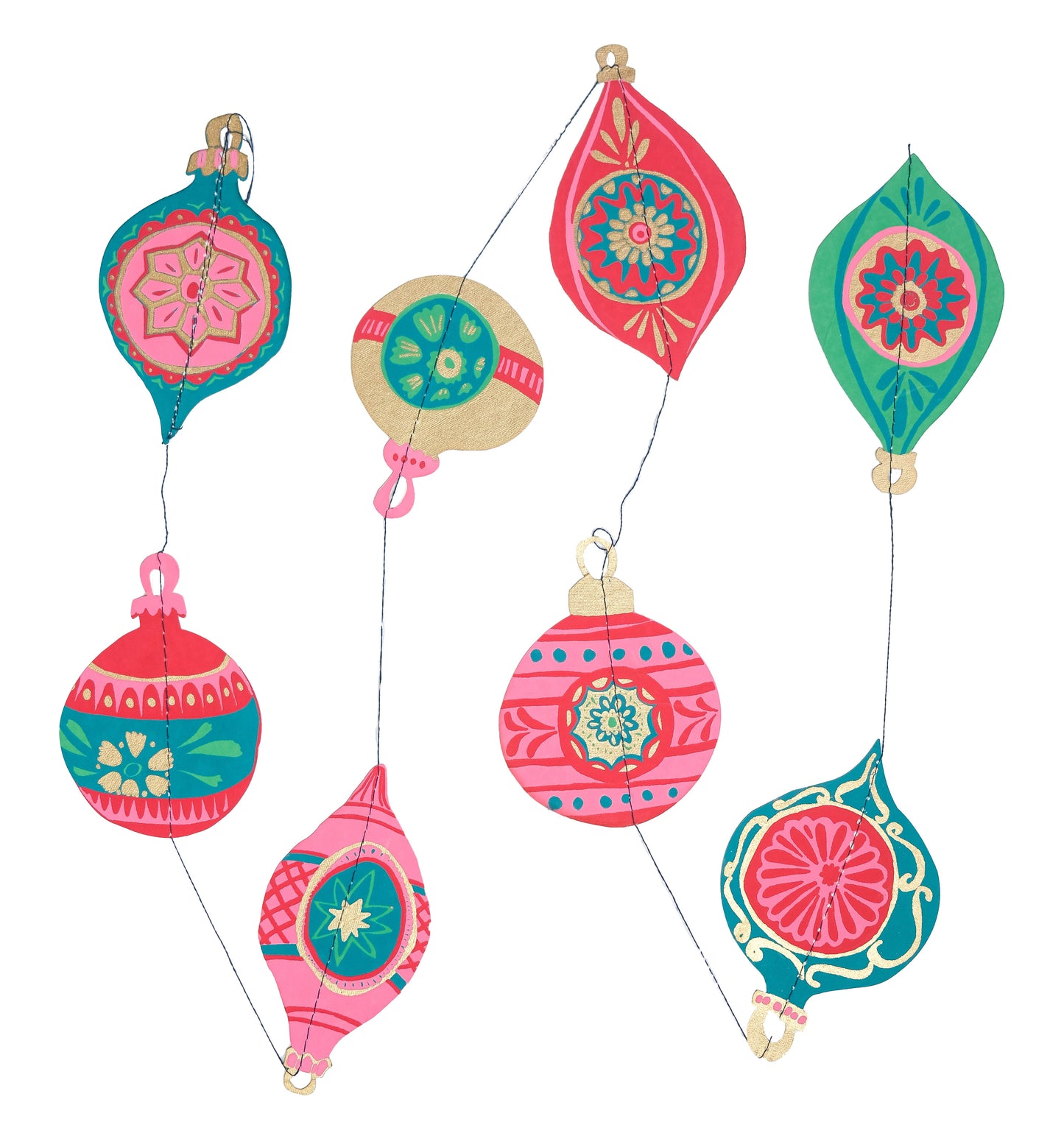 Baubles Vertical Wall Hanging