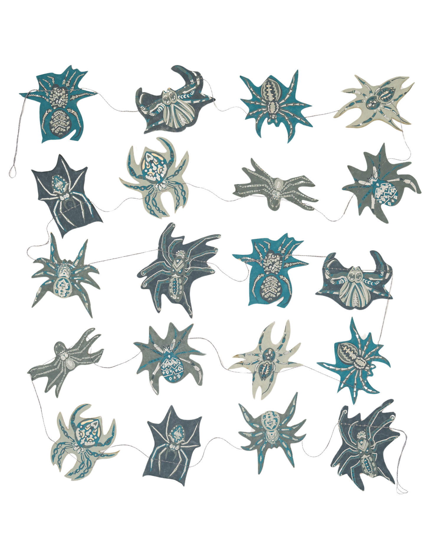 Creeping Spider Sewn Garland