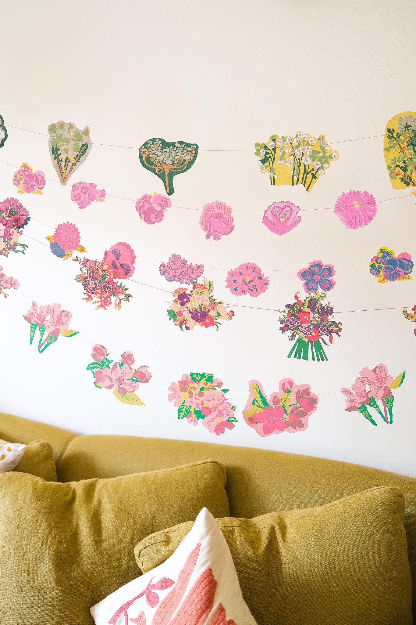 Summer Garden Sewn Garland