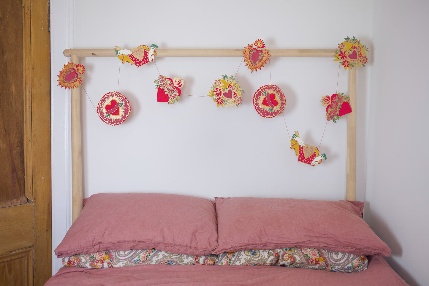 Hearts Sewn Garland