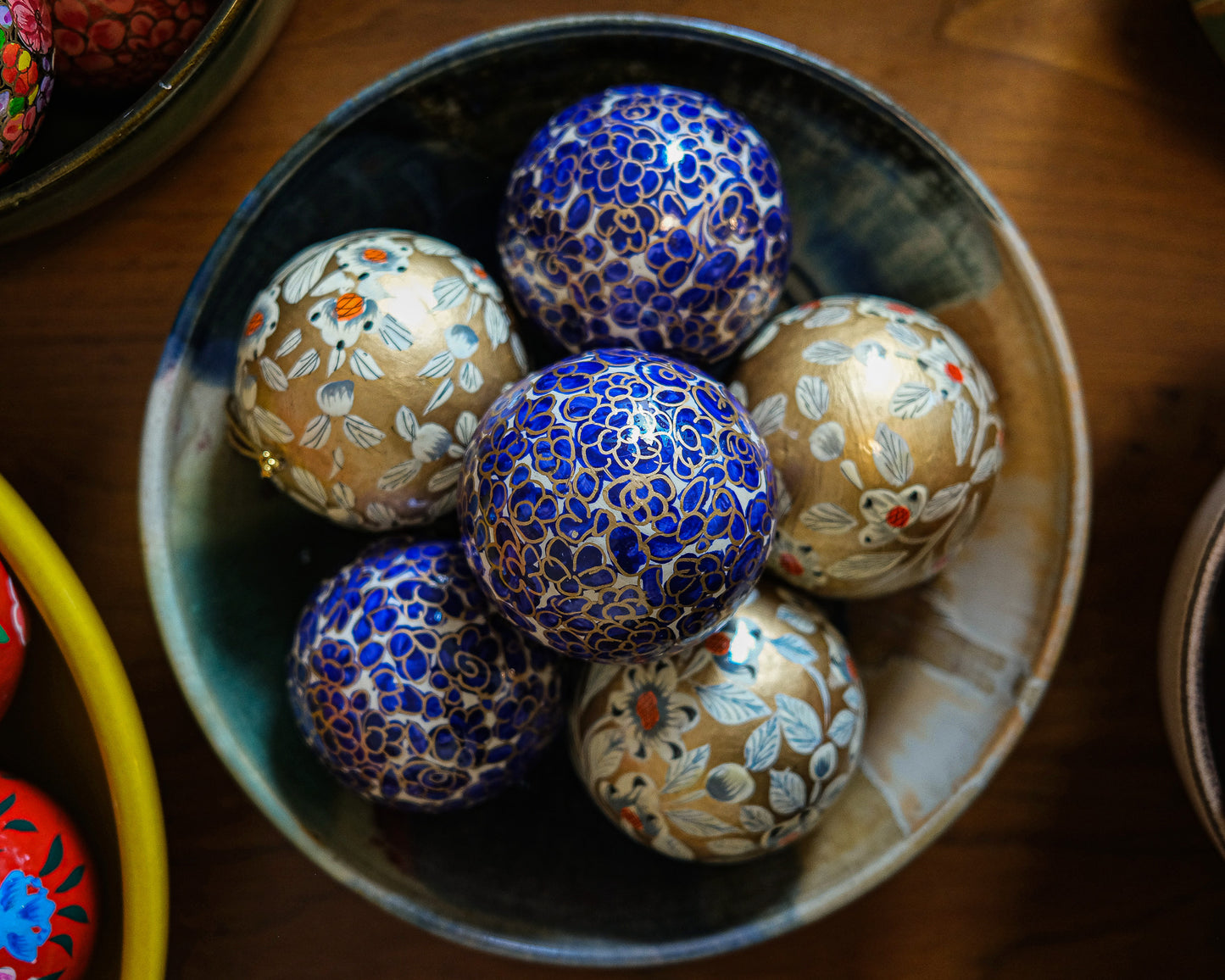 Midnight Blue and Gold Bauble