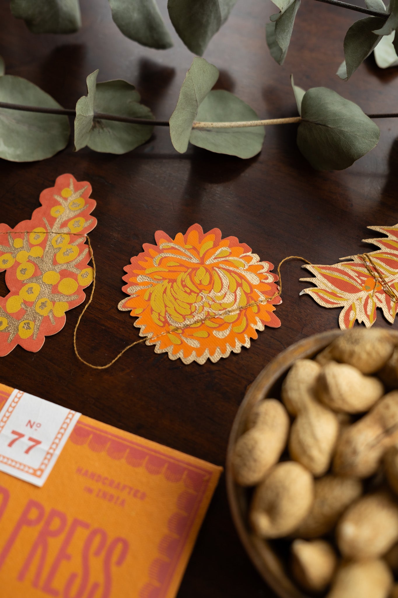 Autumn Blooms Sewn Garland