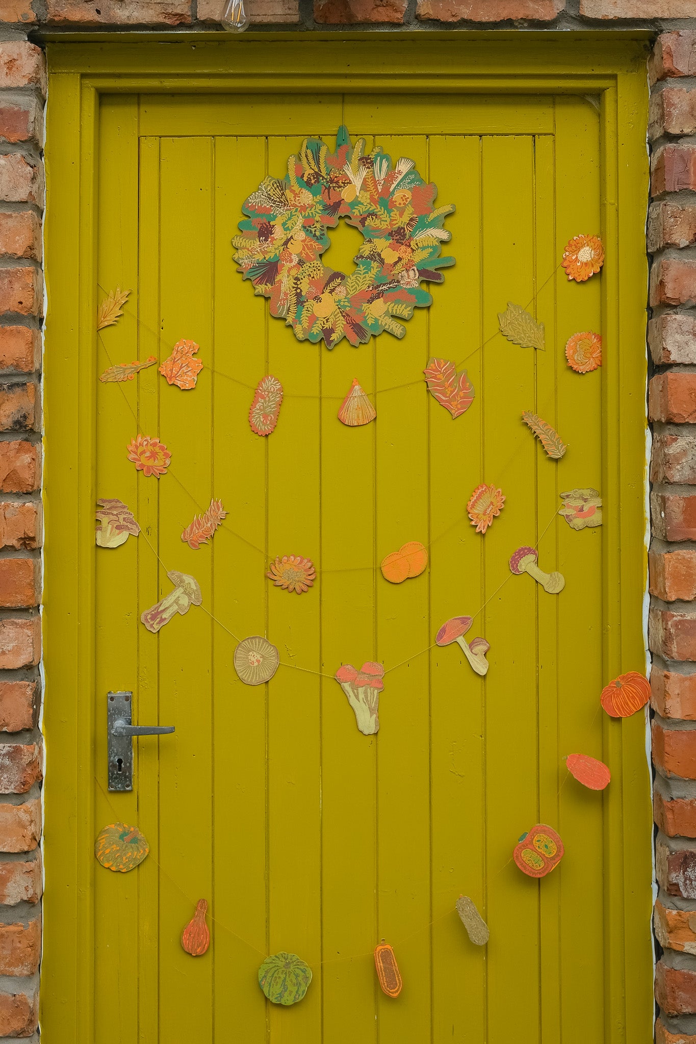 Autumn Blooms Sewn Garland
