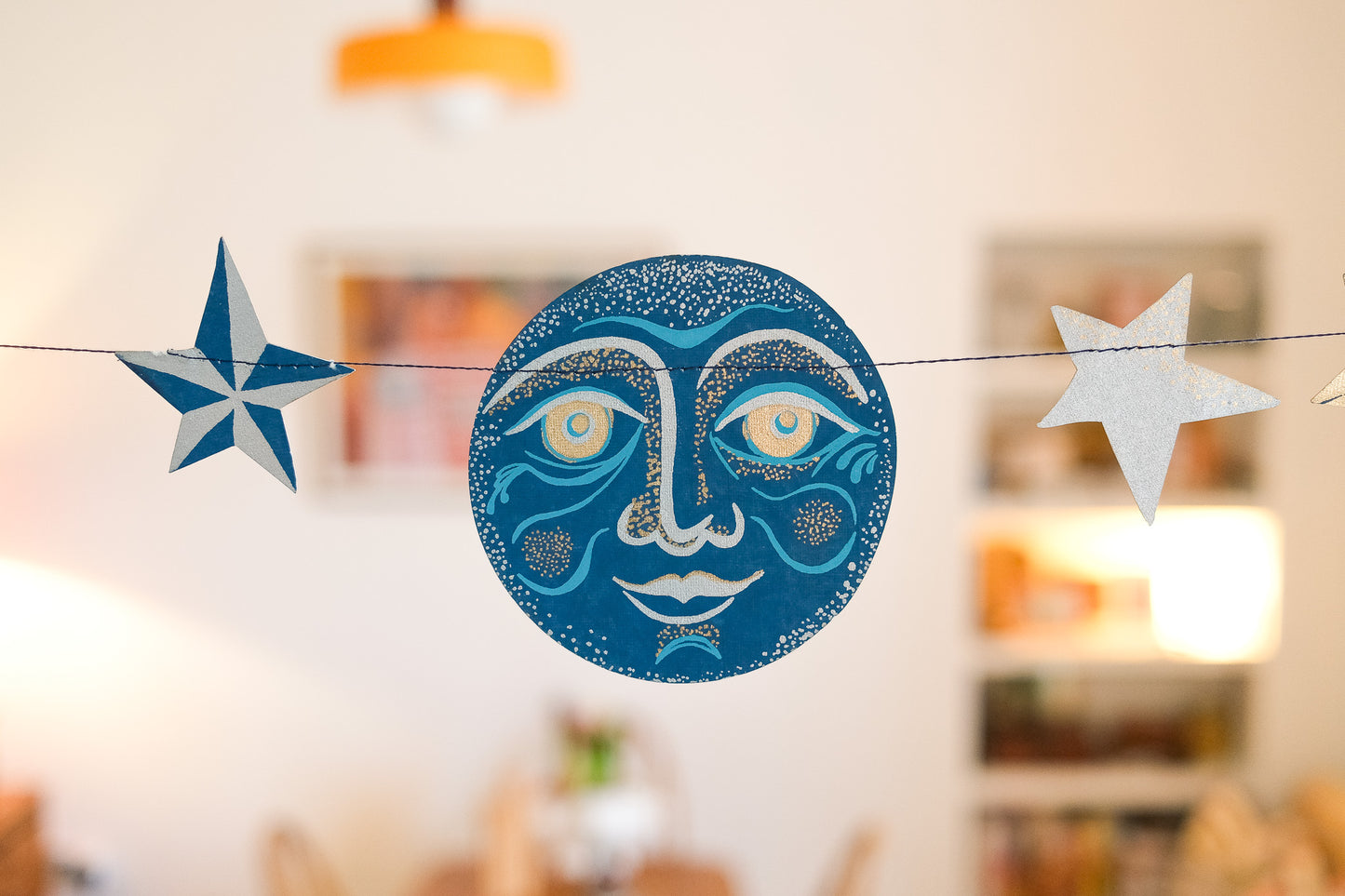 Man on the Moon Sewn Garland
