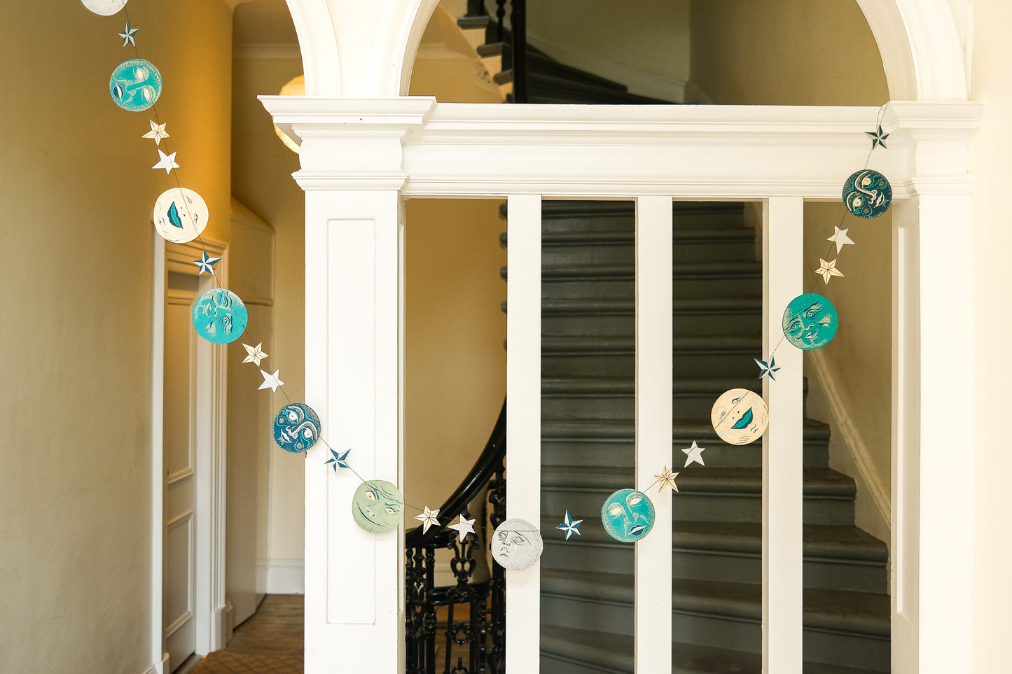Man on the Moon Sewn Garland