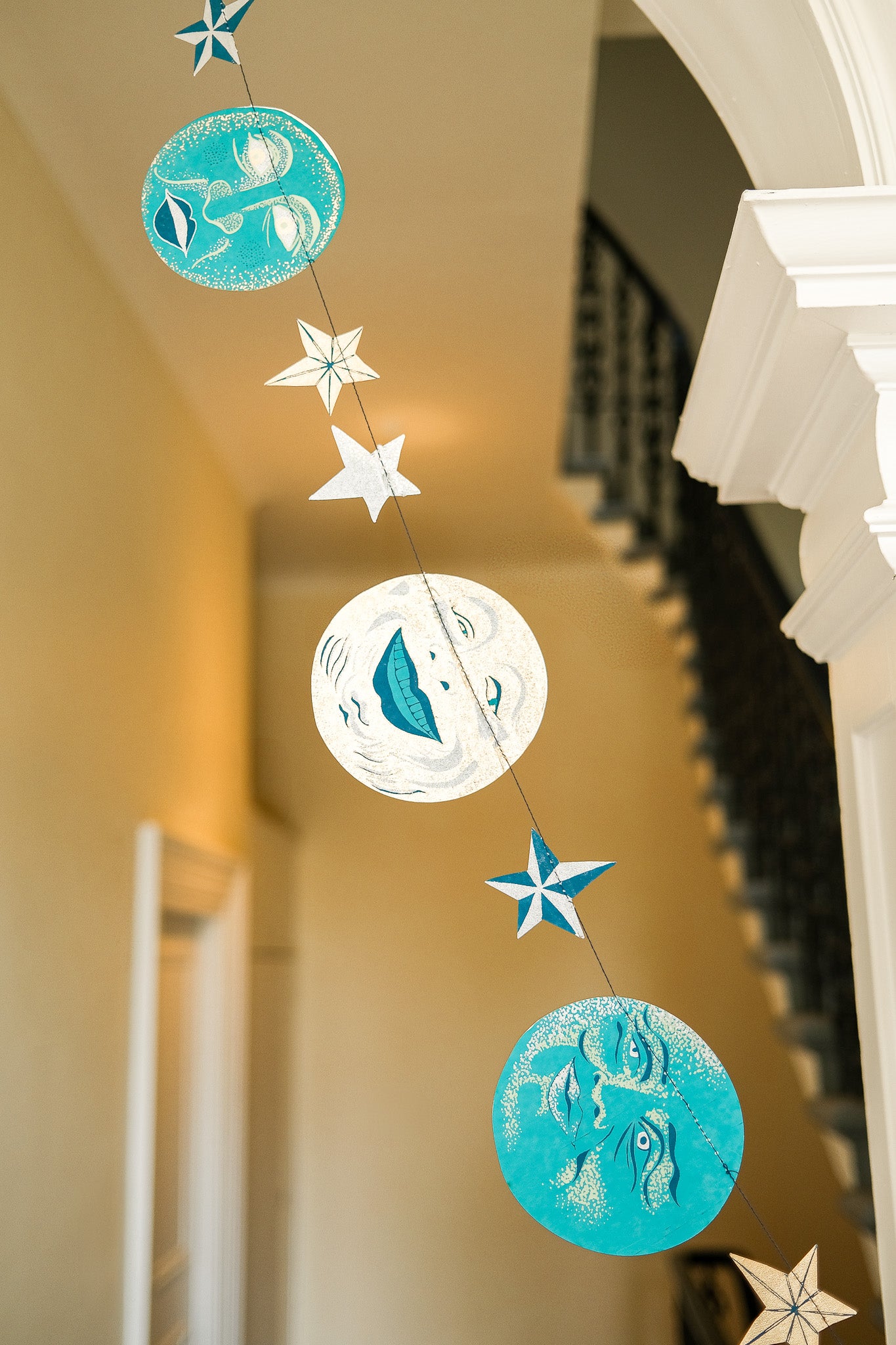 Man on the Moon Sewn Garland