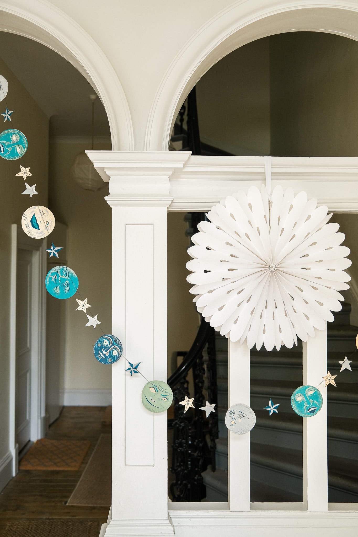 Man on the Moon Sewn Garland