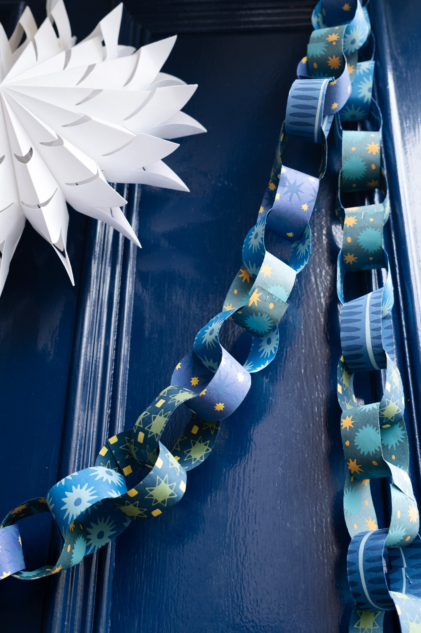 Blue & Yellow Paper Chain Kit