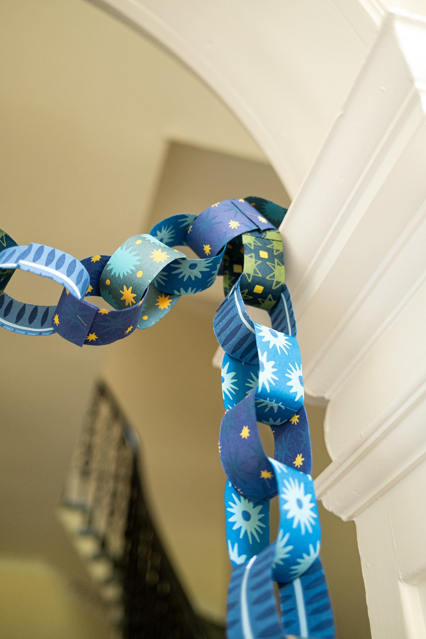 Blue & Yellow Paper Chain Kit