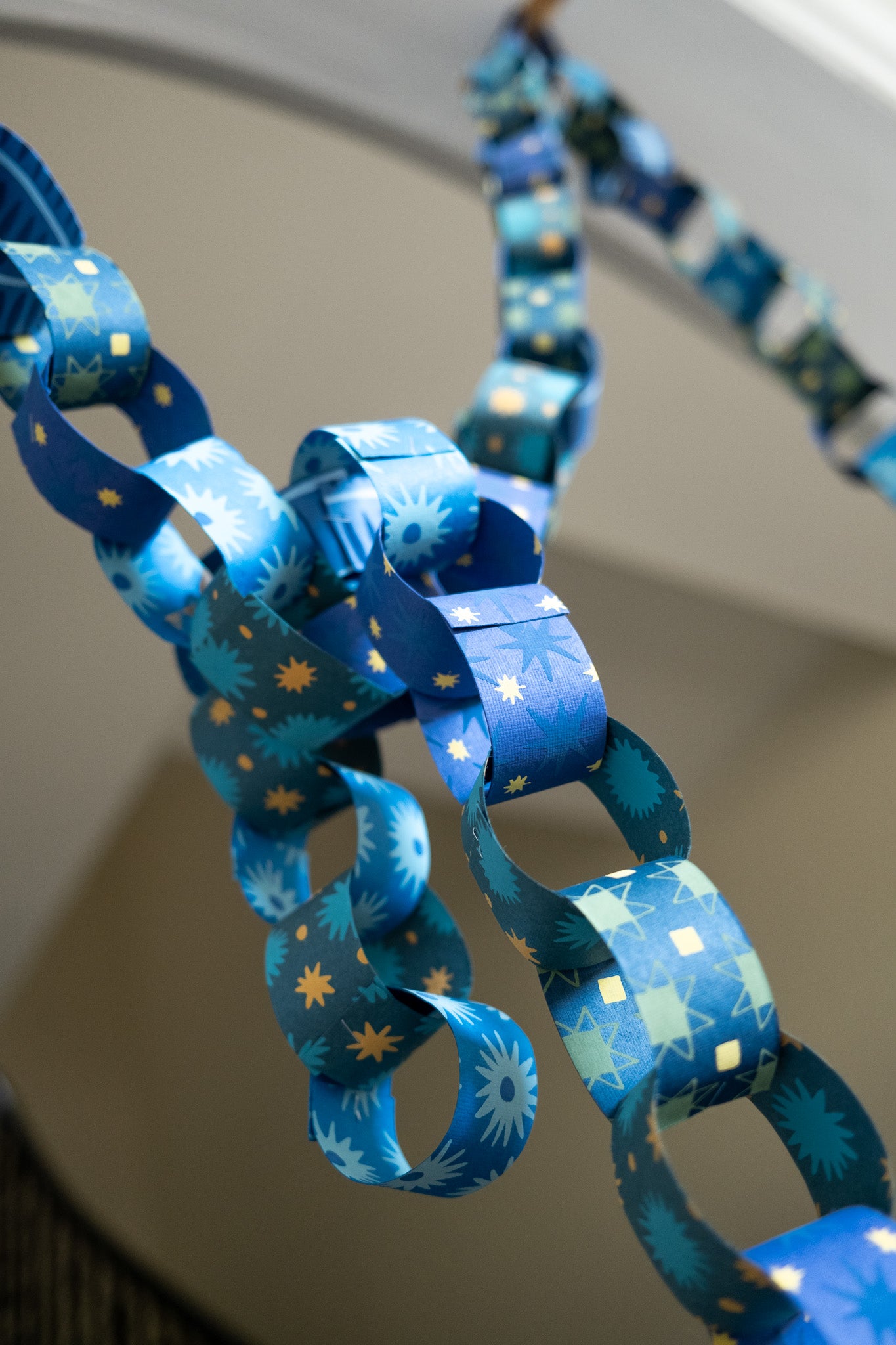 Blue & Yellow Paper Chain Kit