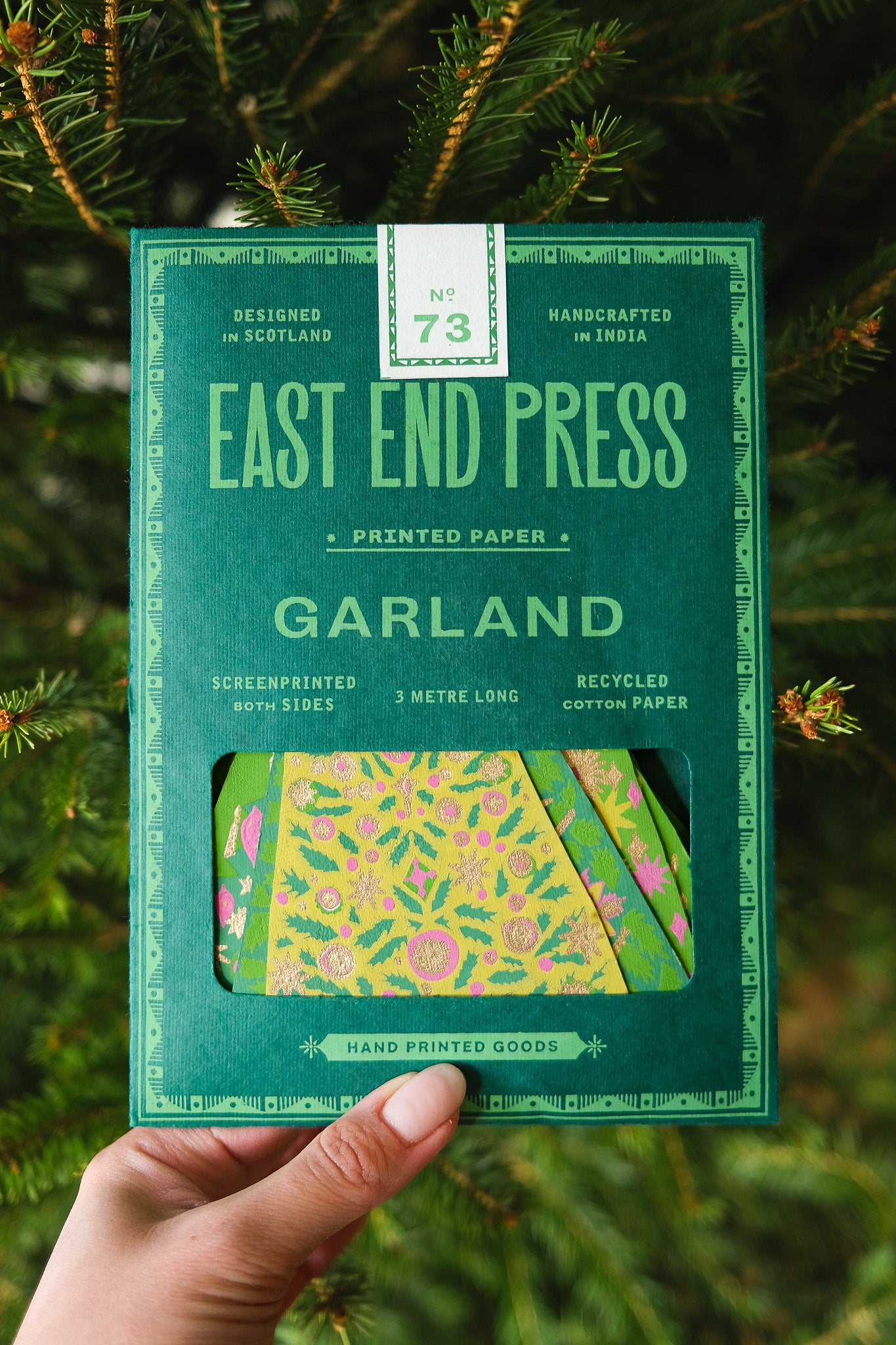 Midcentury Trees Sewn Garland