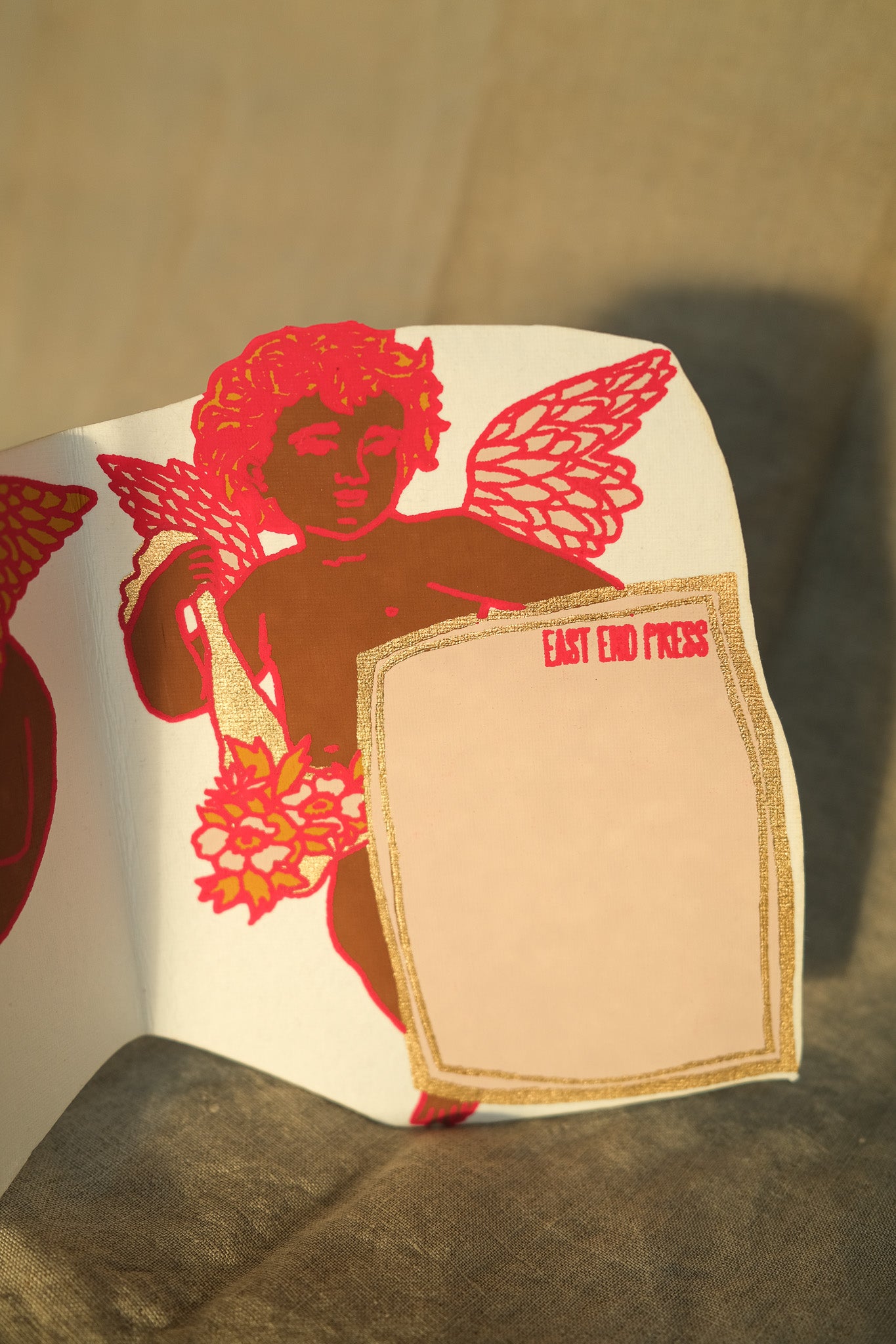 Cupid Concertina Greeting Card