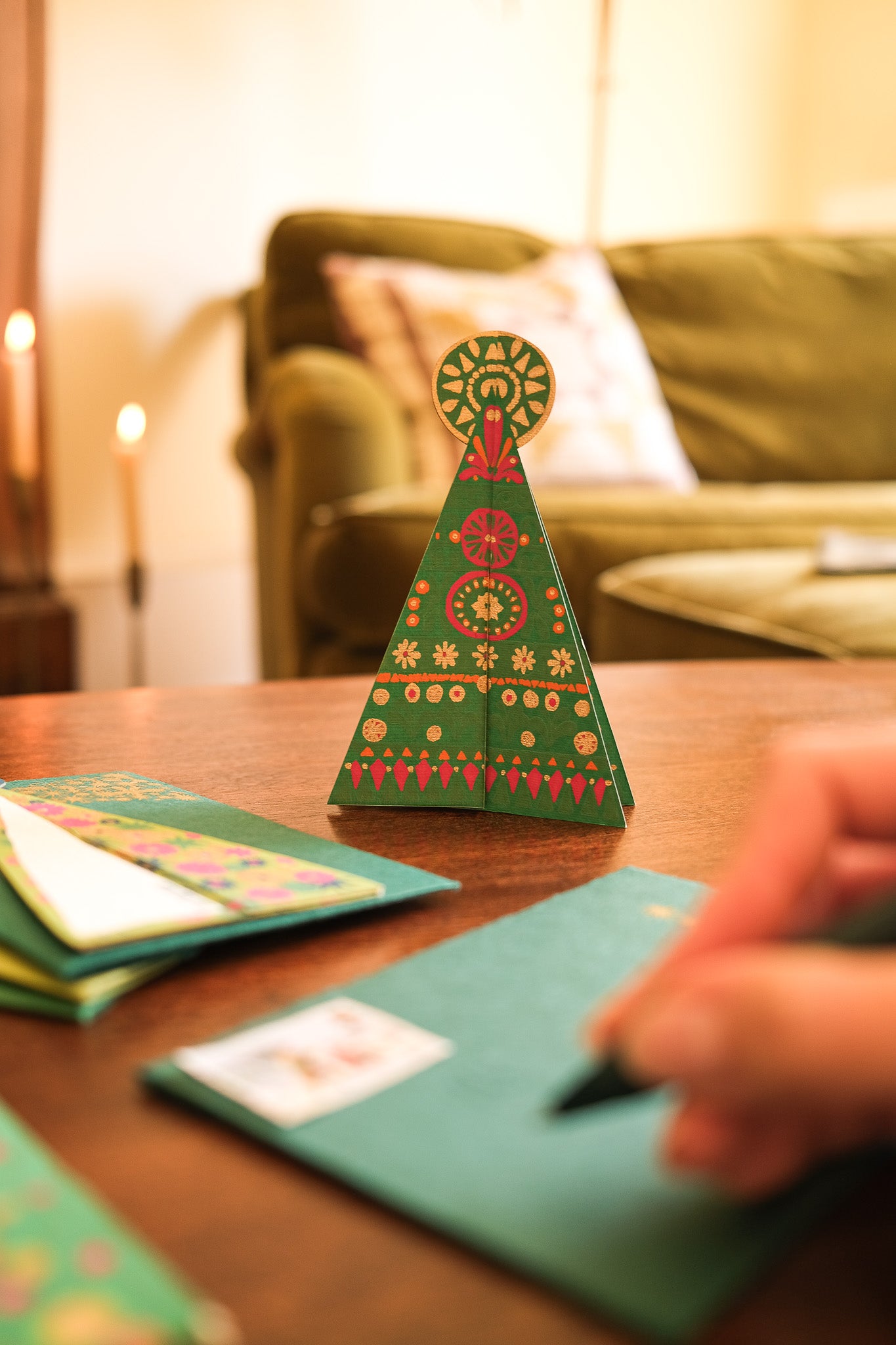 Patterned Tree Greeting Card
