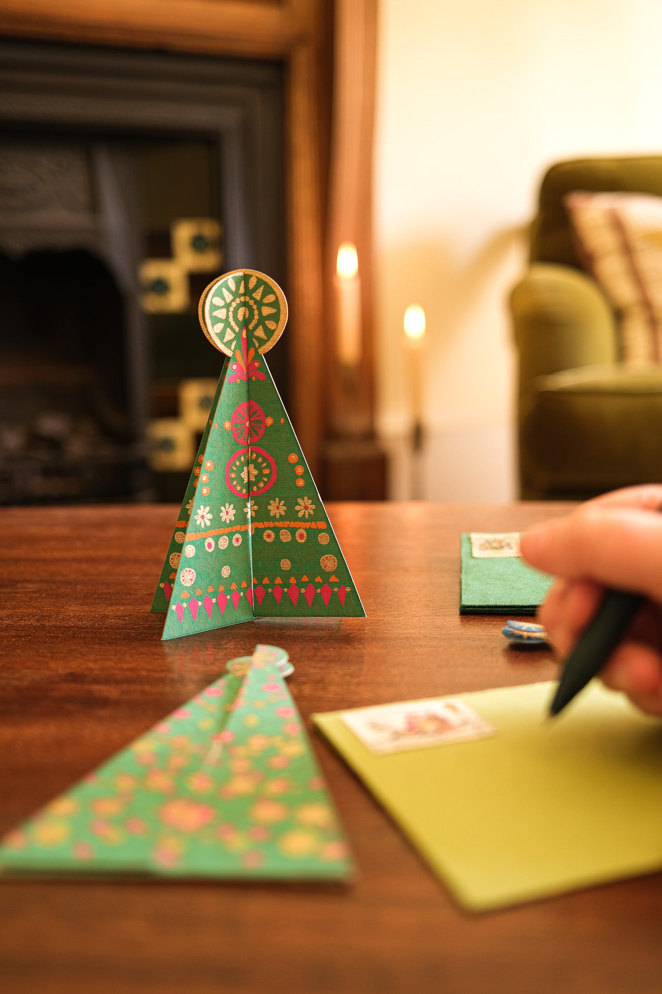 Patterned Tree Greeting Card