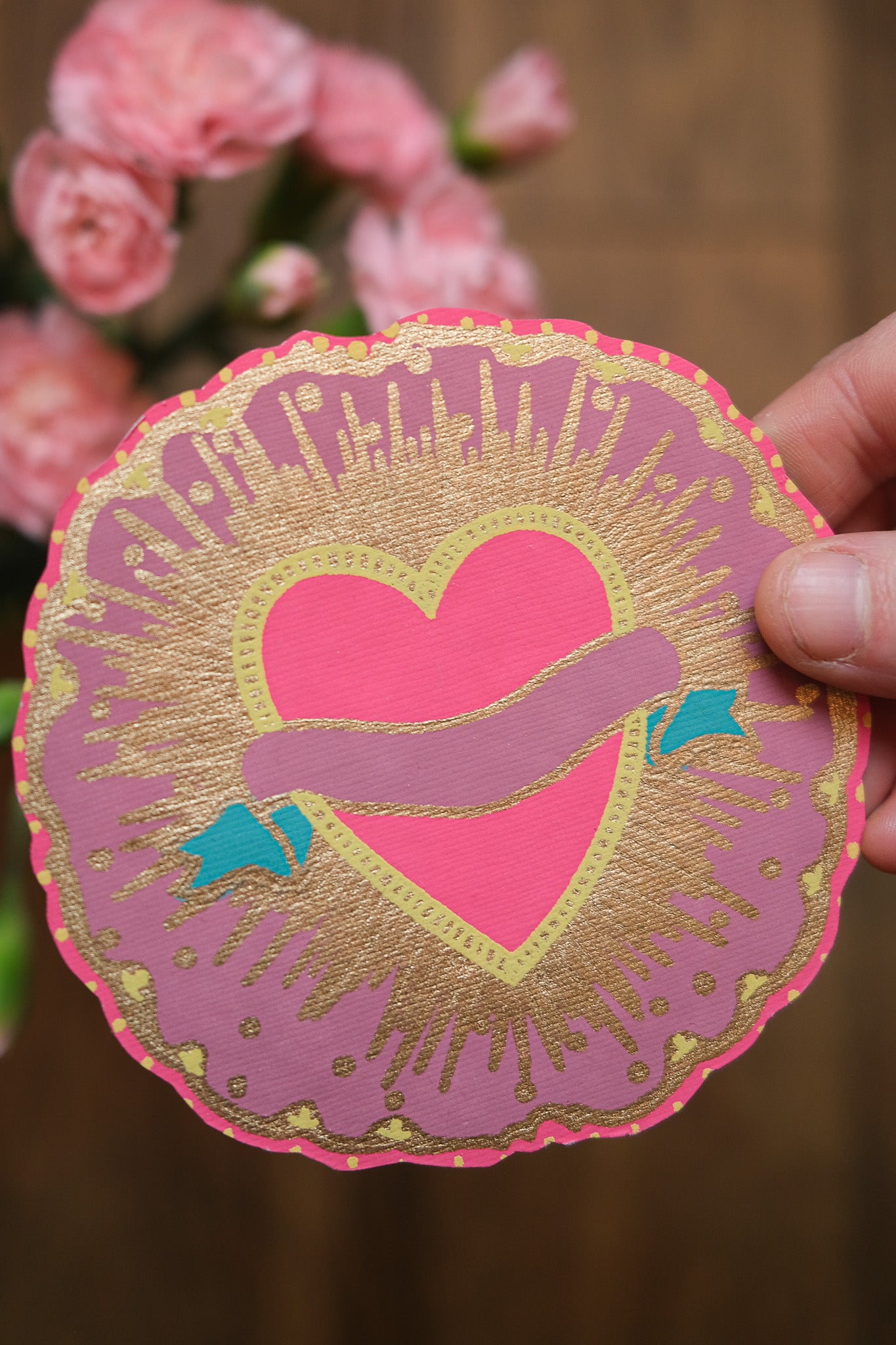 Ribbon Heart Greeting Card