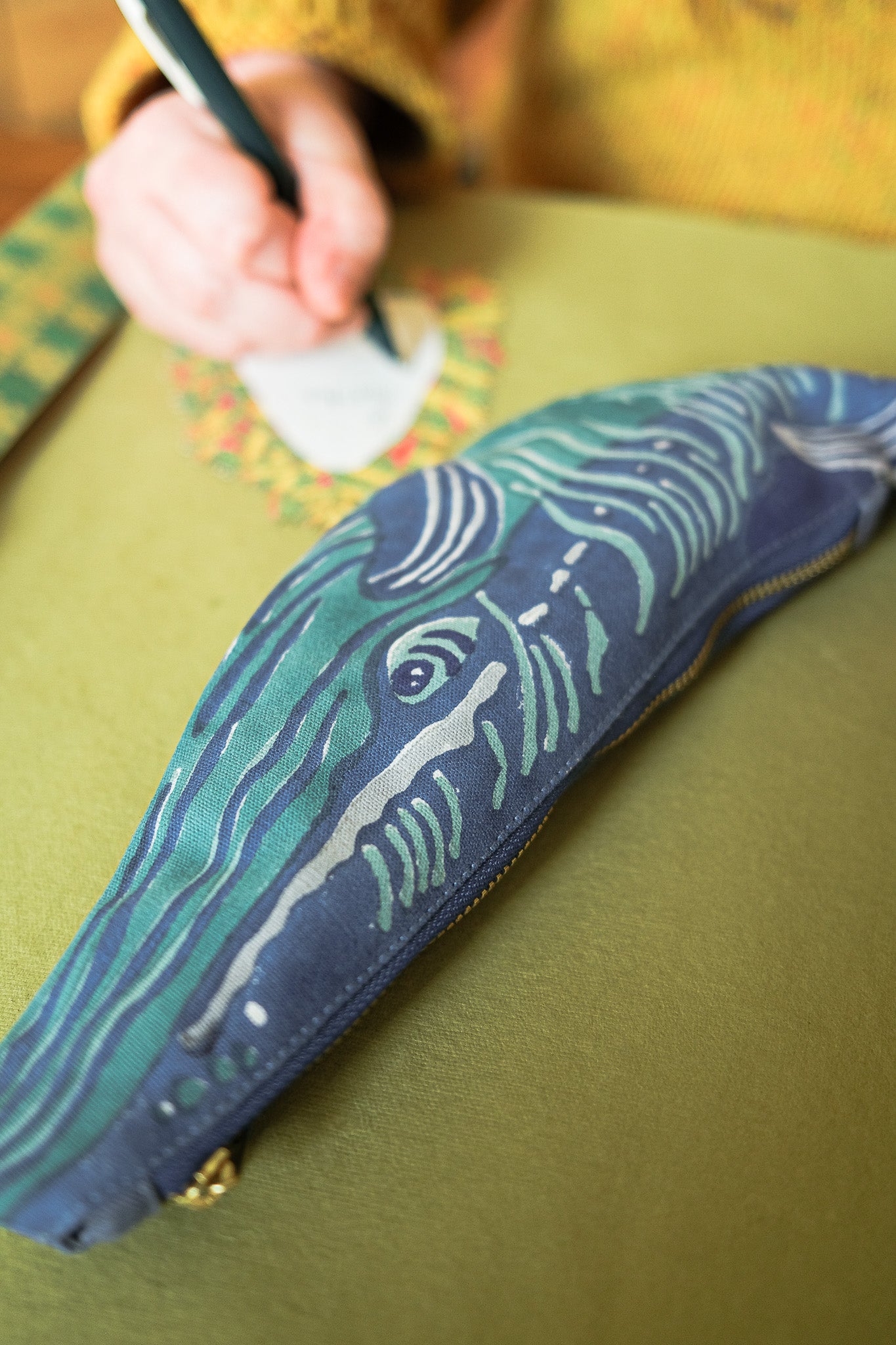 Whale Fabric Case