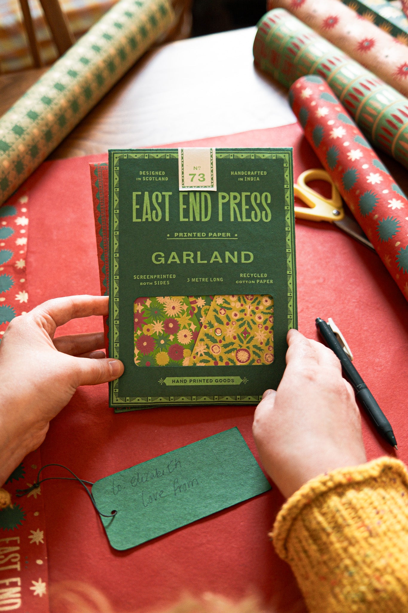Midcentury Trees Sewn Garland