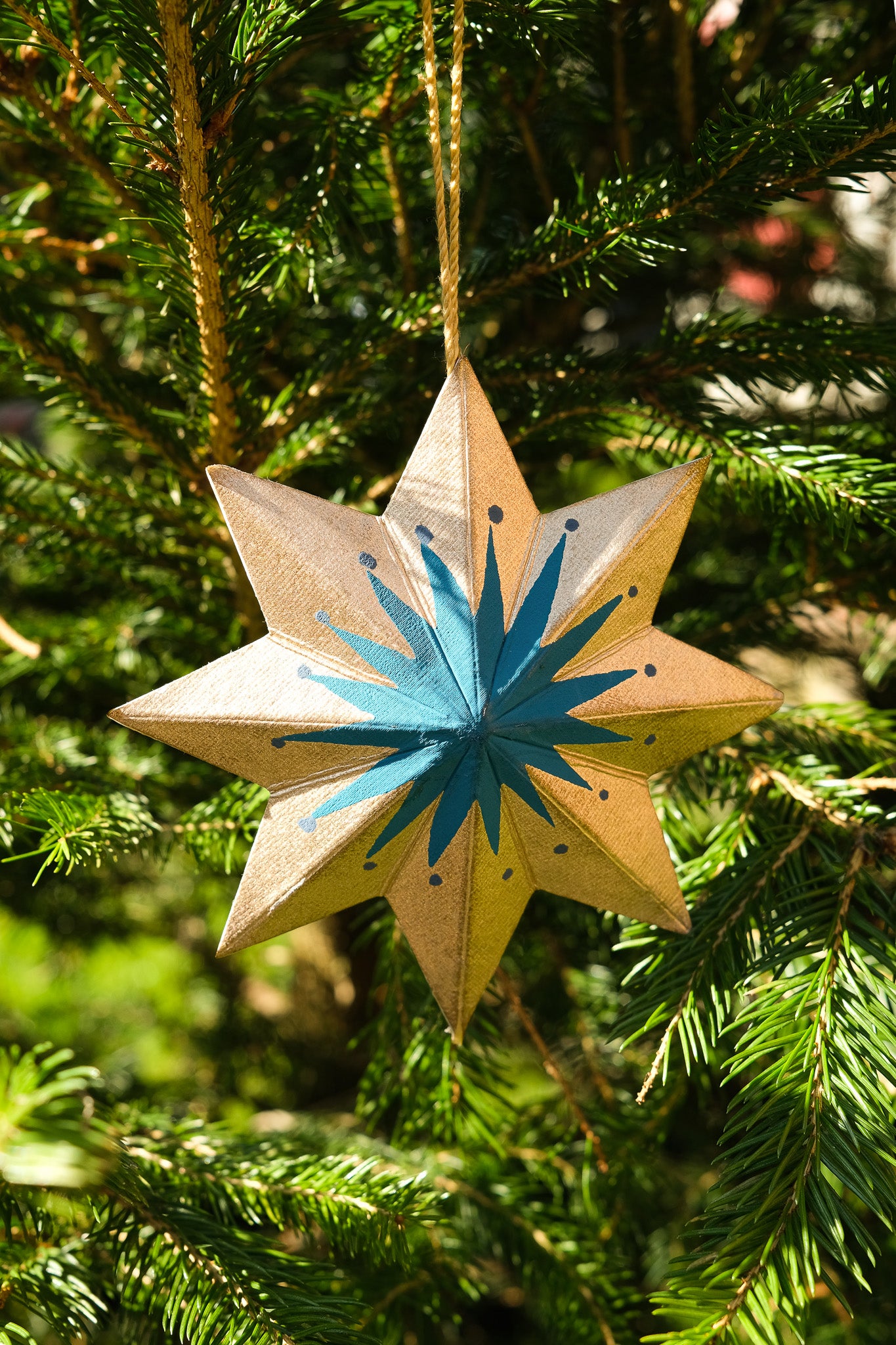 Golden Star Board Ornament