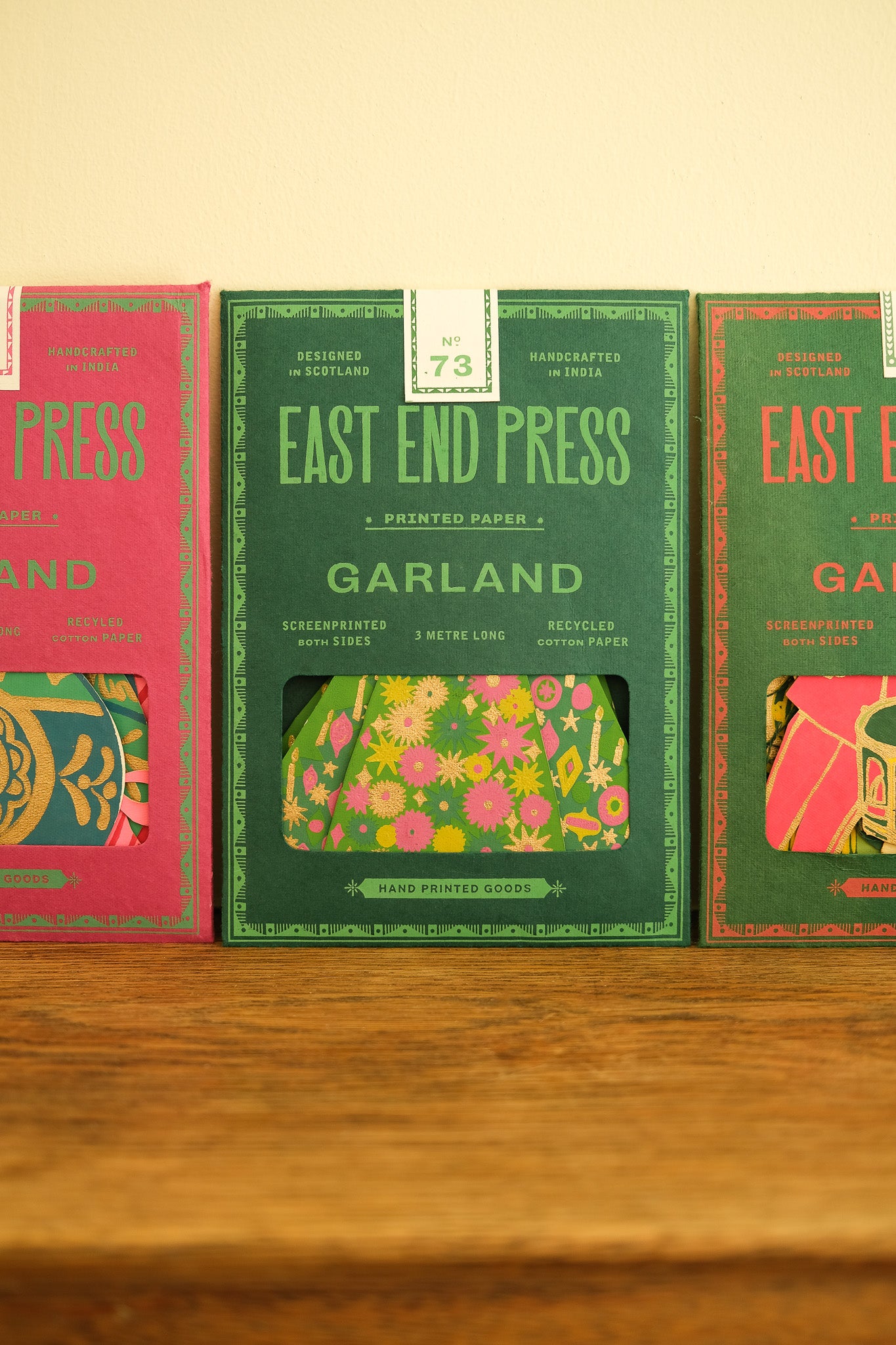 Midcentury Trees Sewn Garland