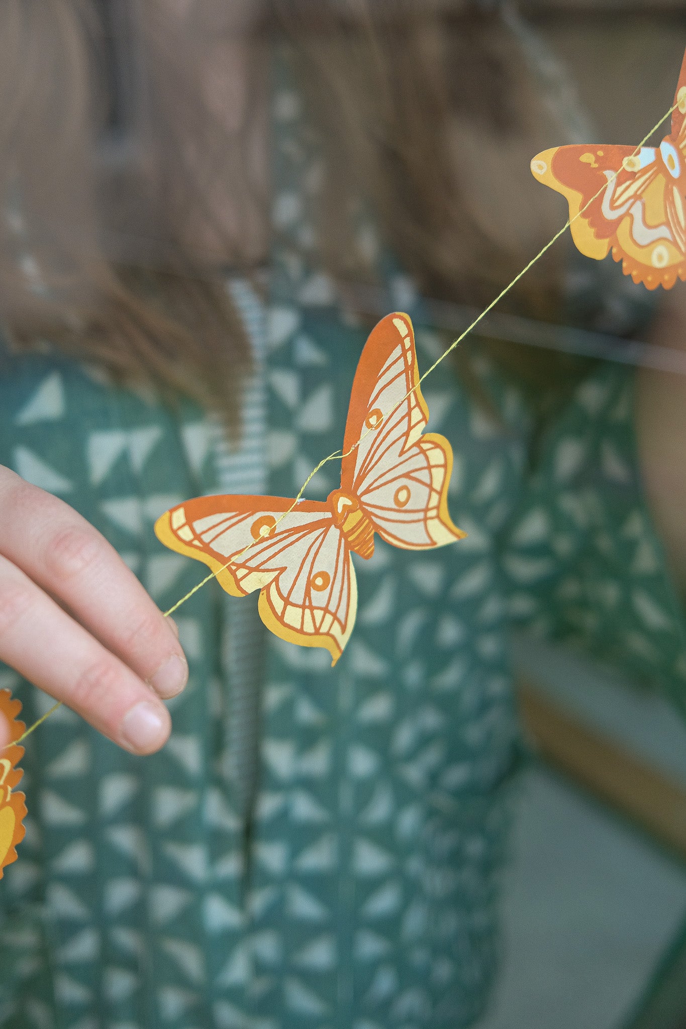 British Butterfly Sewn Garland