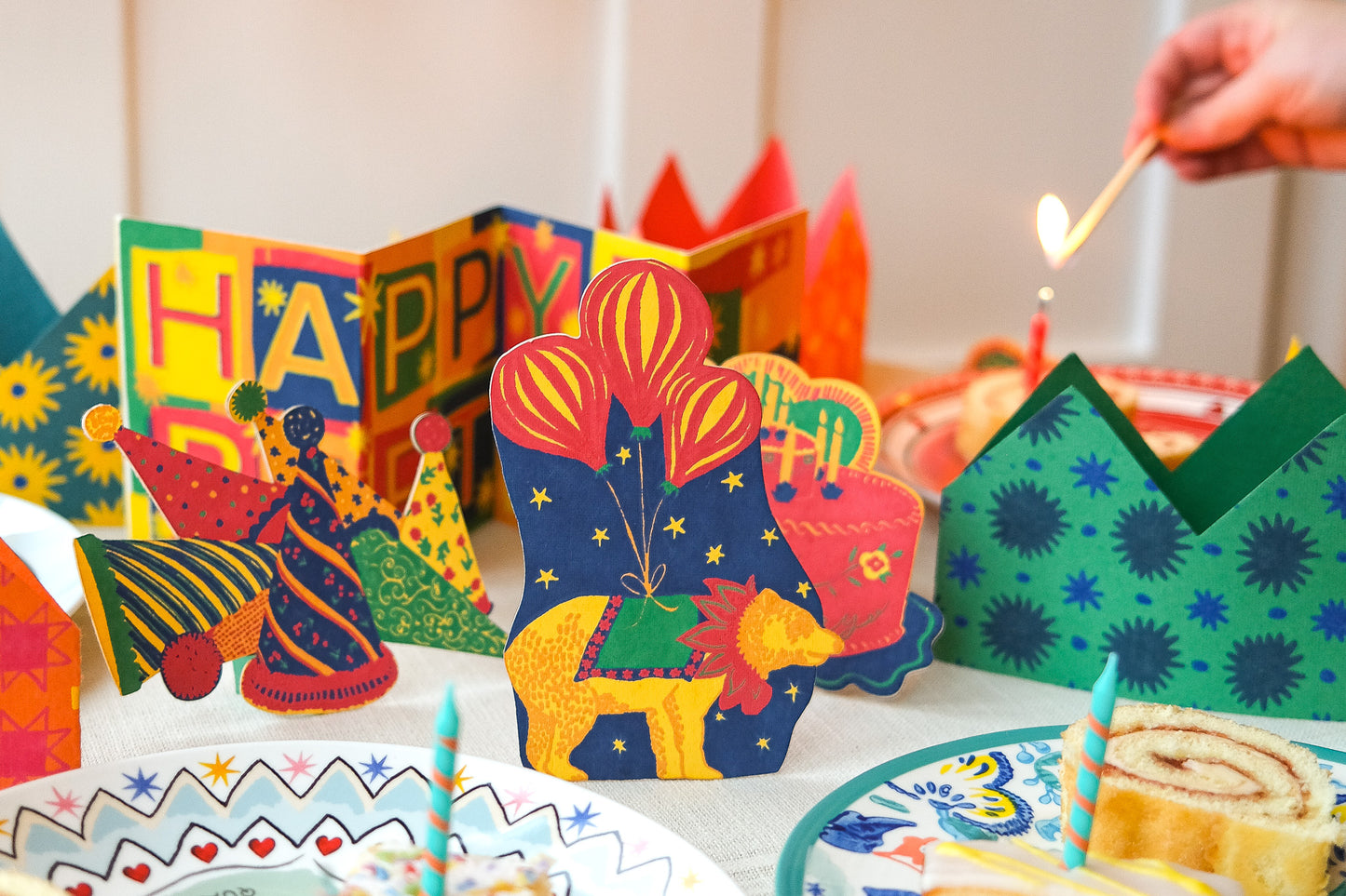 Party Bear Greeting Card