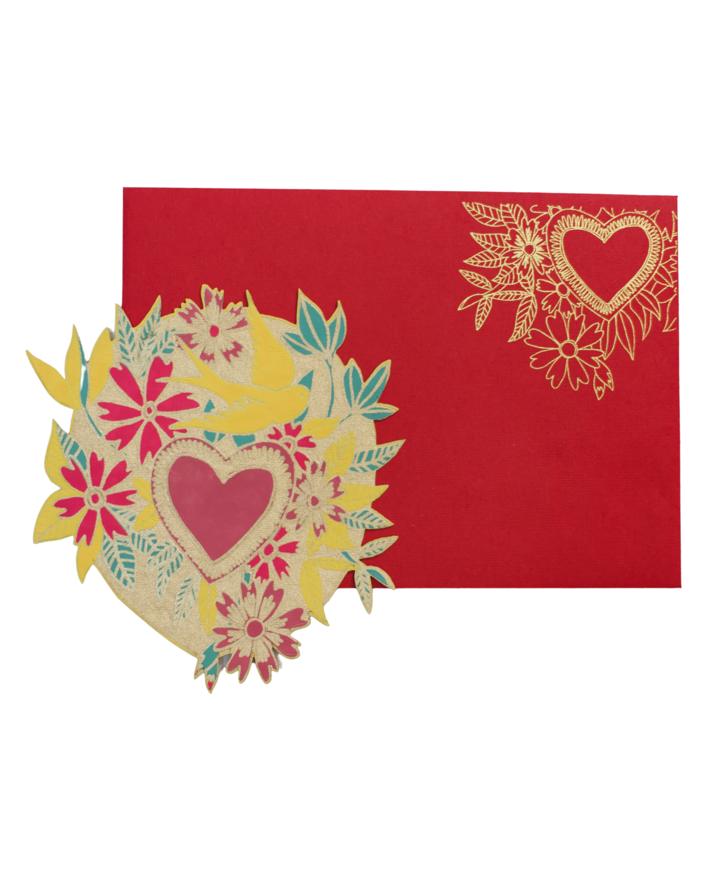 Floral Heart Greeting Card