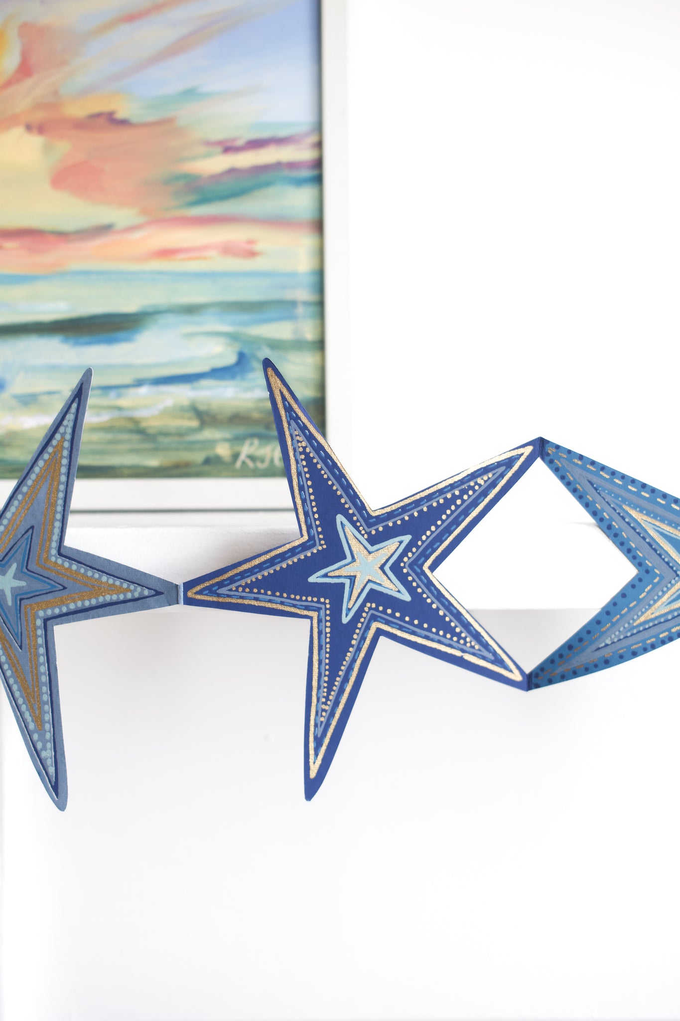 Stars Concertina Garland