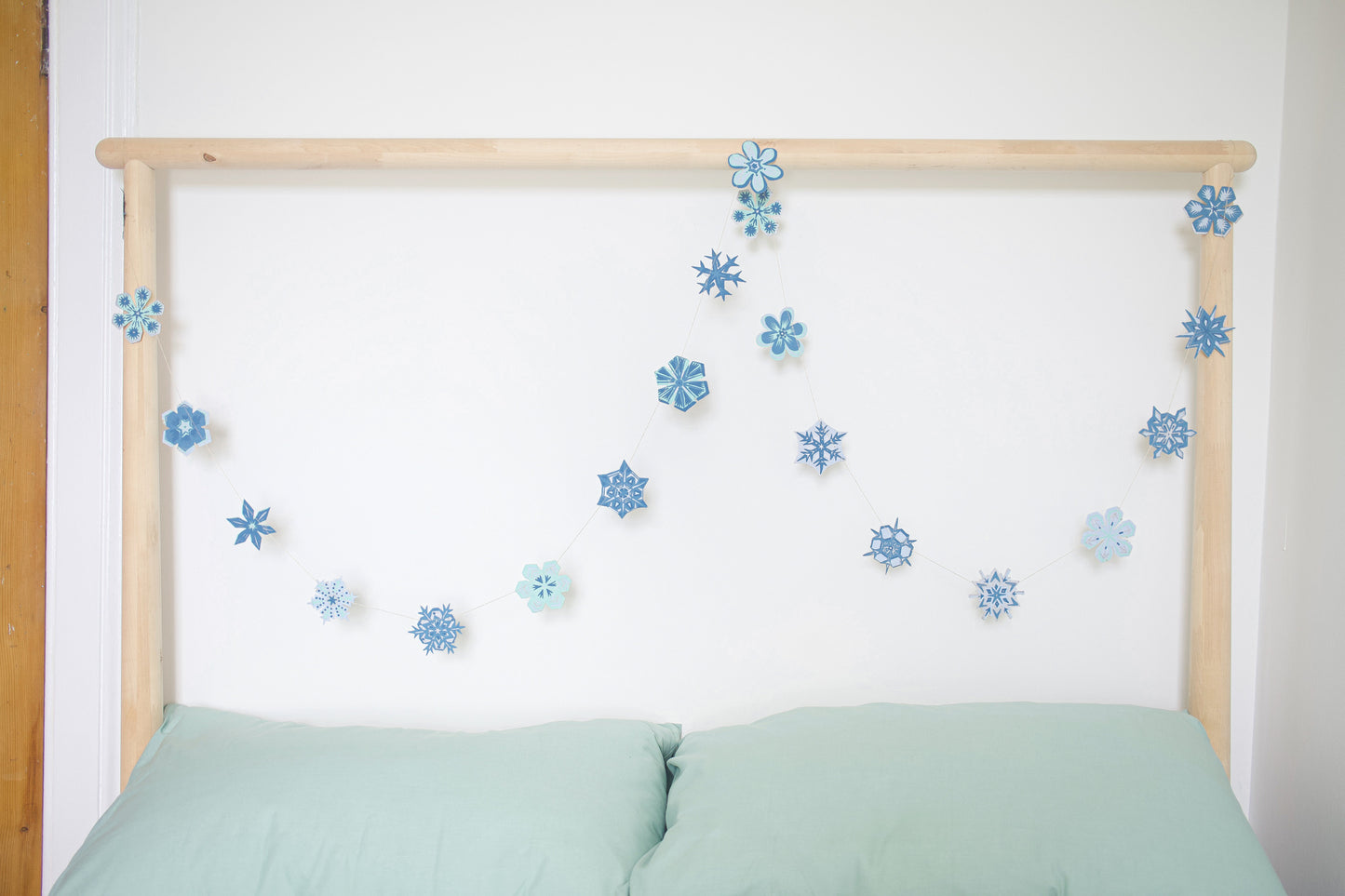 Snowflakes Sewn Garland