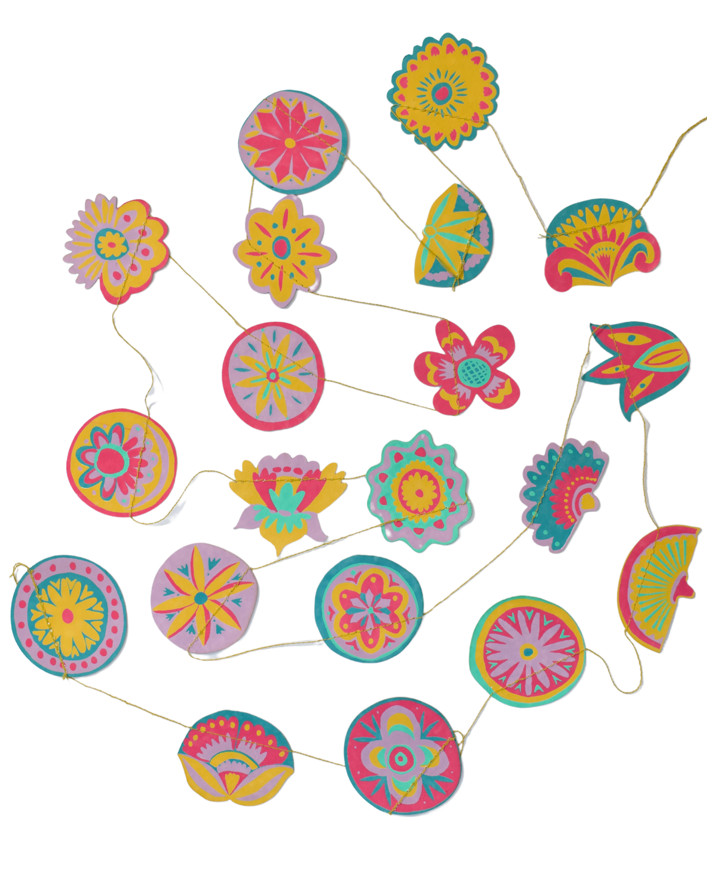 Bright Midsommar Sewn Garland