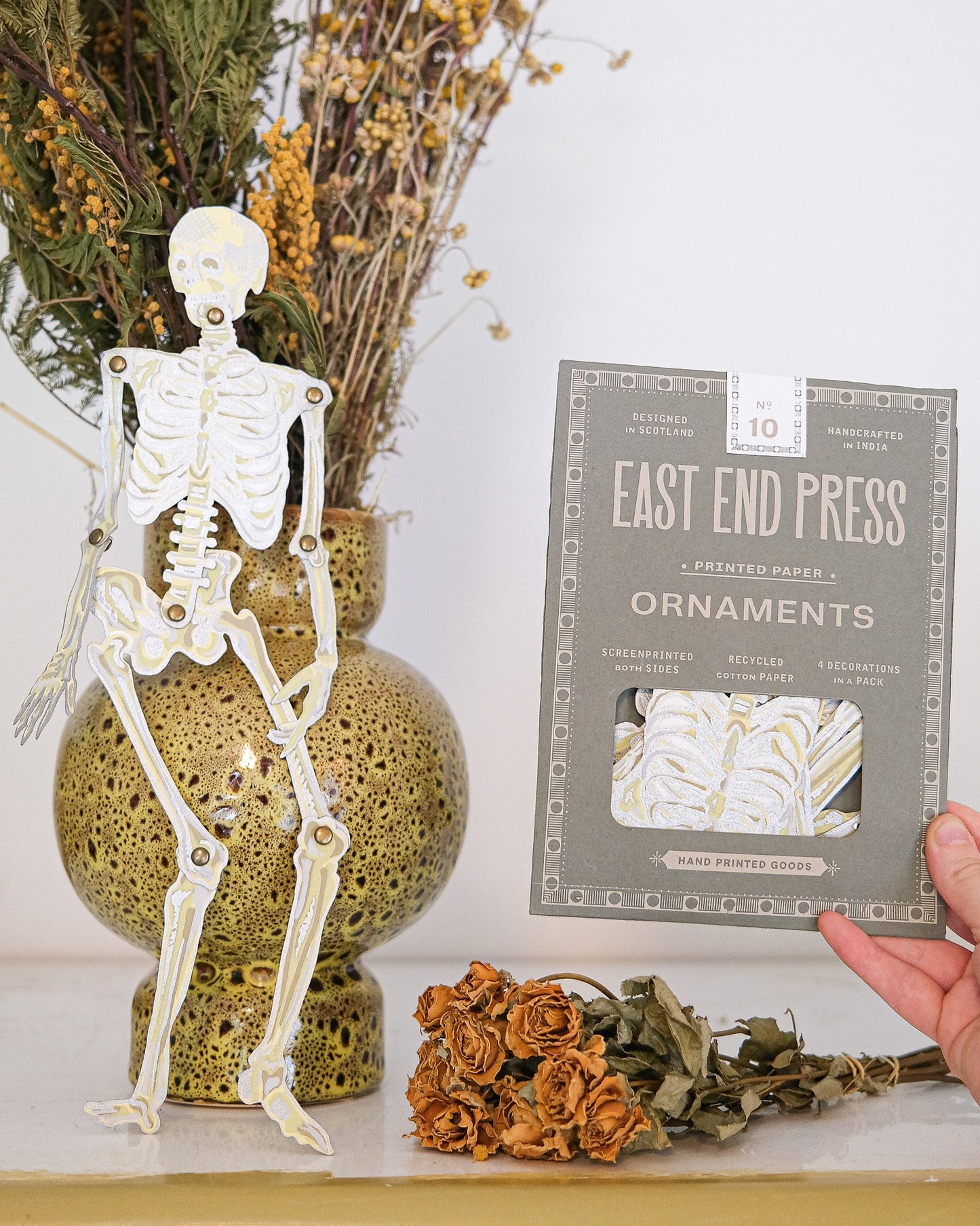 Dancing Skeletons Paper Ornaments