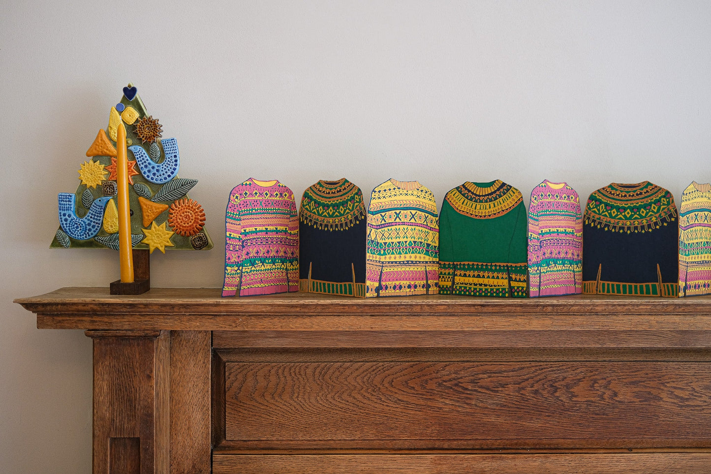 Fairisle Sweaters Concertina Garland