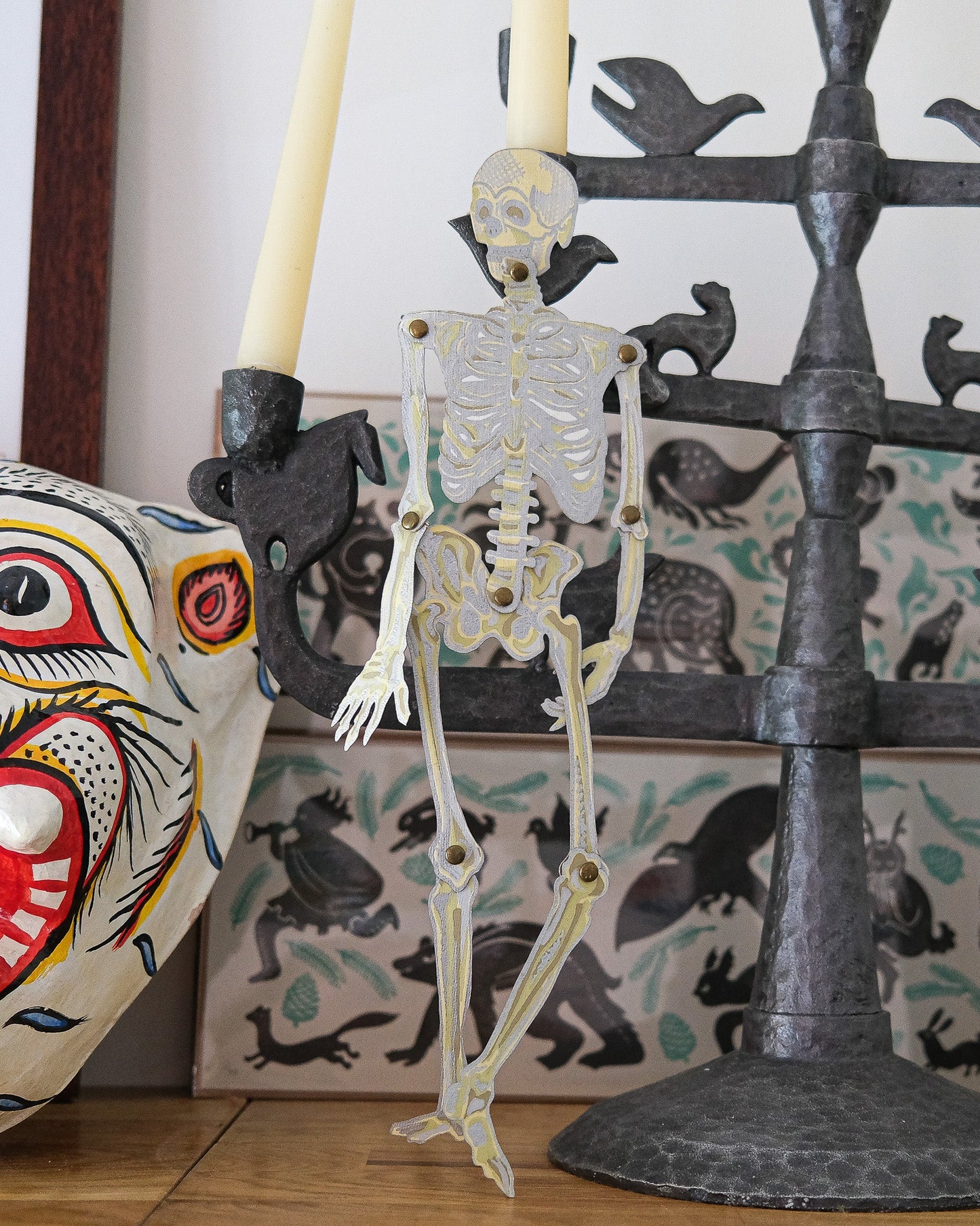 Dancing Skeletons Paper Ornaments