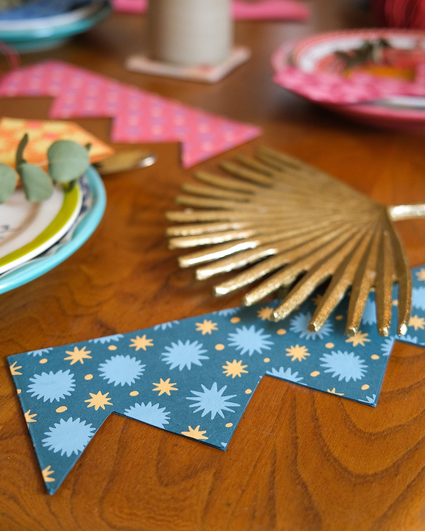 Blue & Yellow Paper Crowns