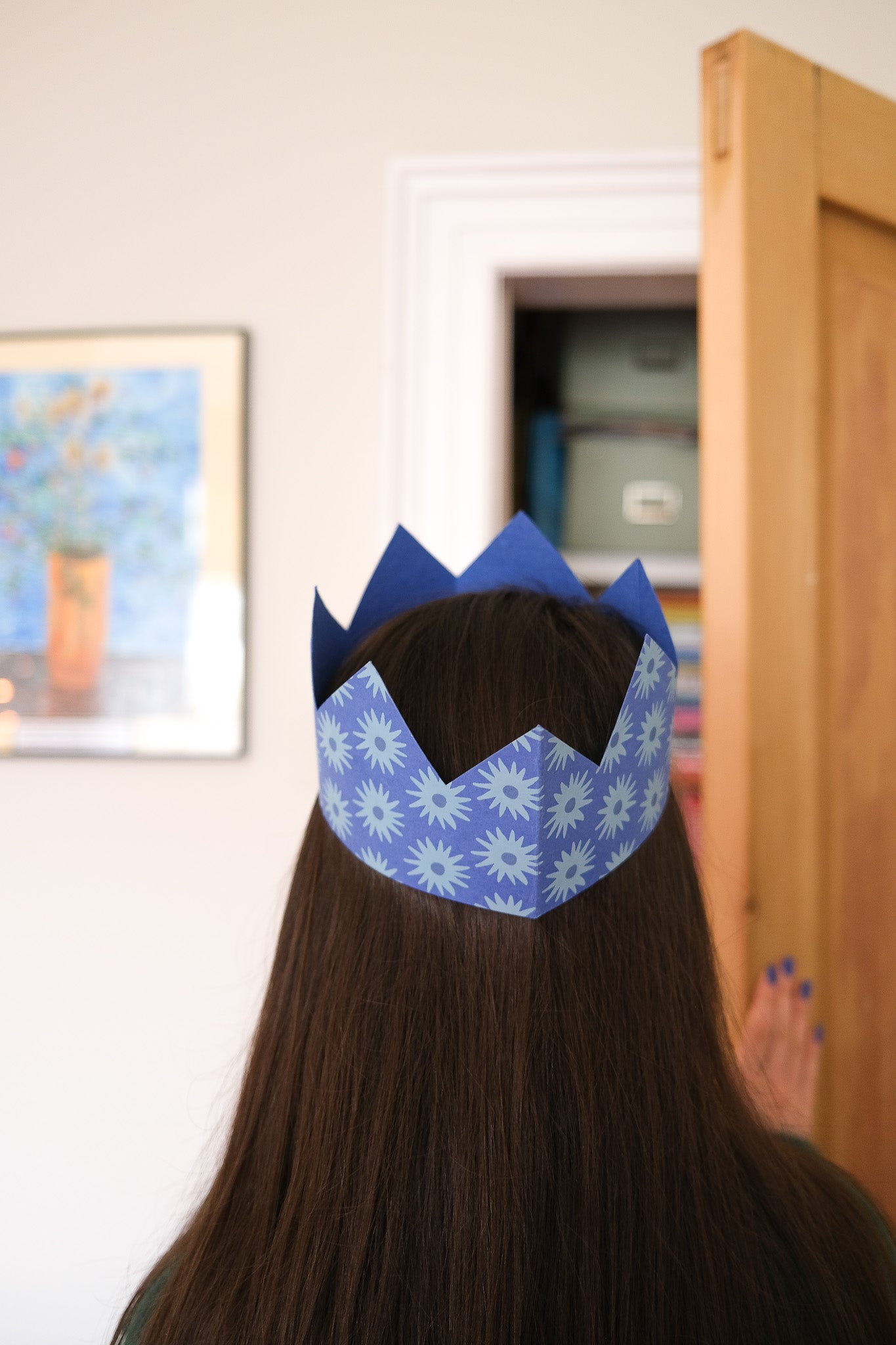 Blue & Yellow Paper Crowns