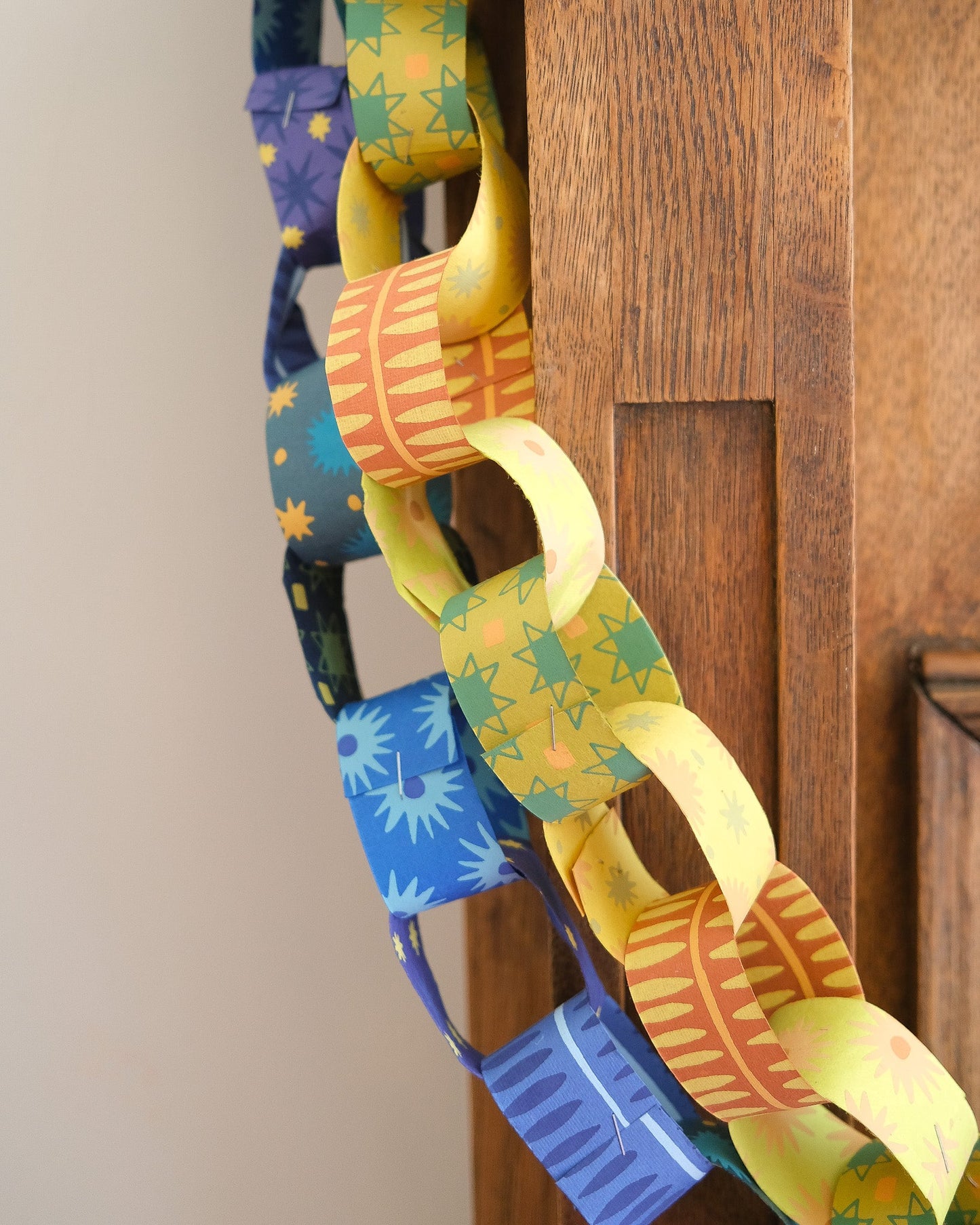 Blue & Yellow Paper Chain Kit