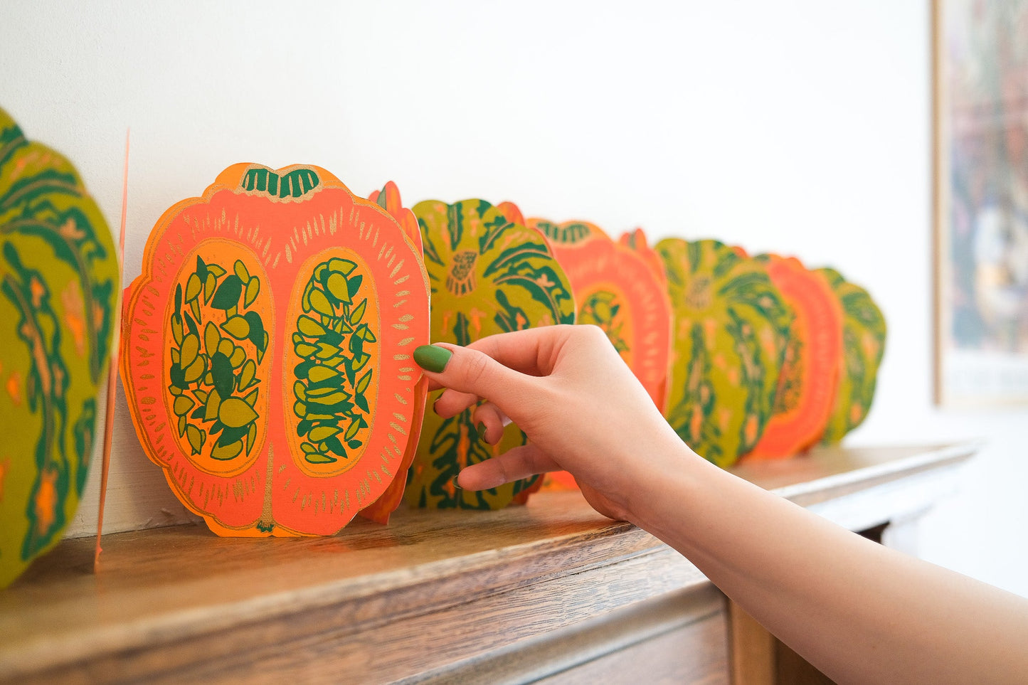 Pumpkins Concertina Garland