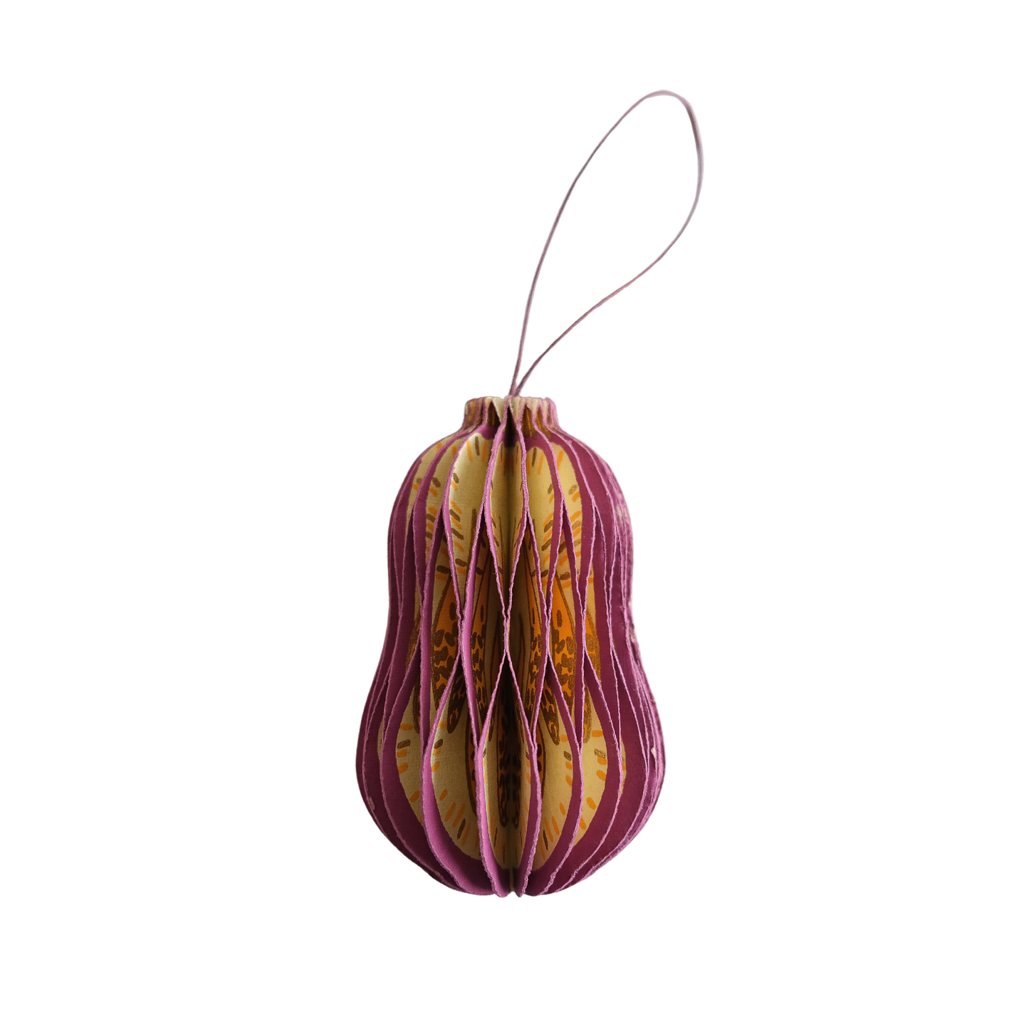 Aubergine Honeycomb Ornament