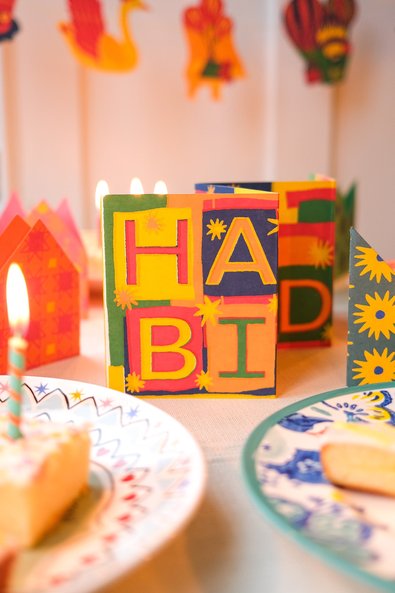 Happy Birthday Concertina Greeting Card