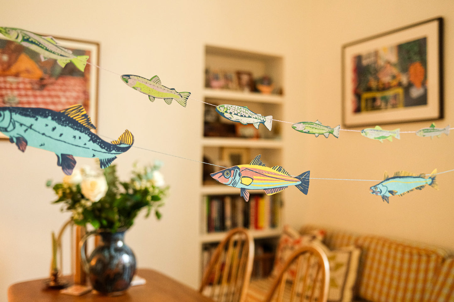 Tasty Anchovies Sewn Garland