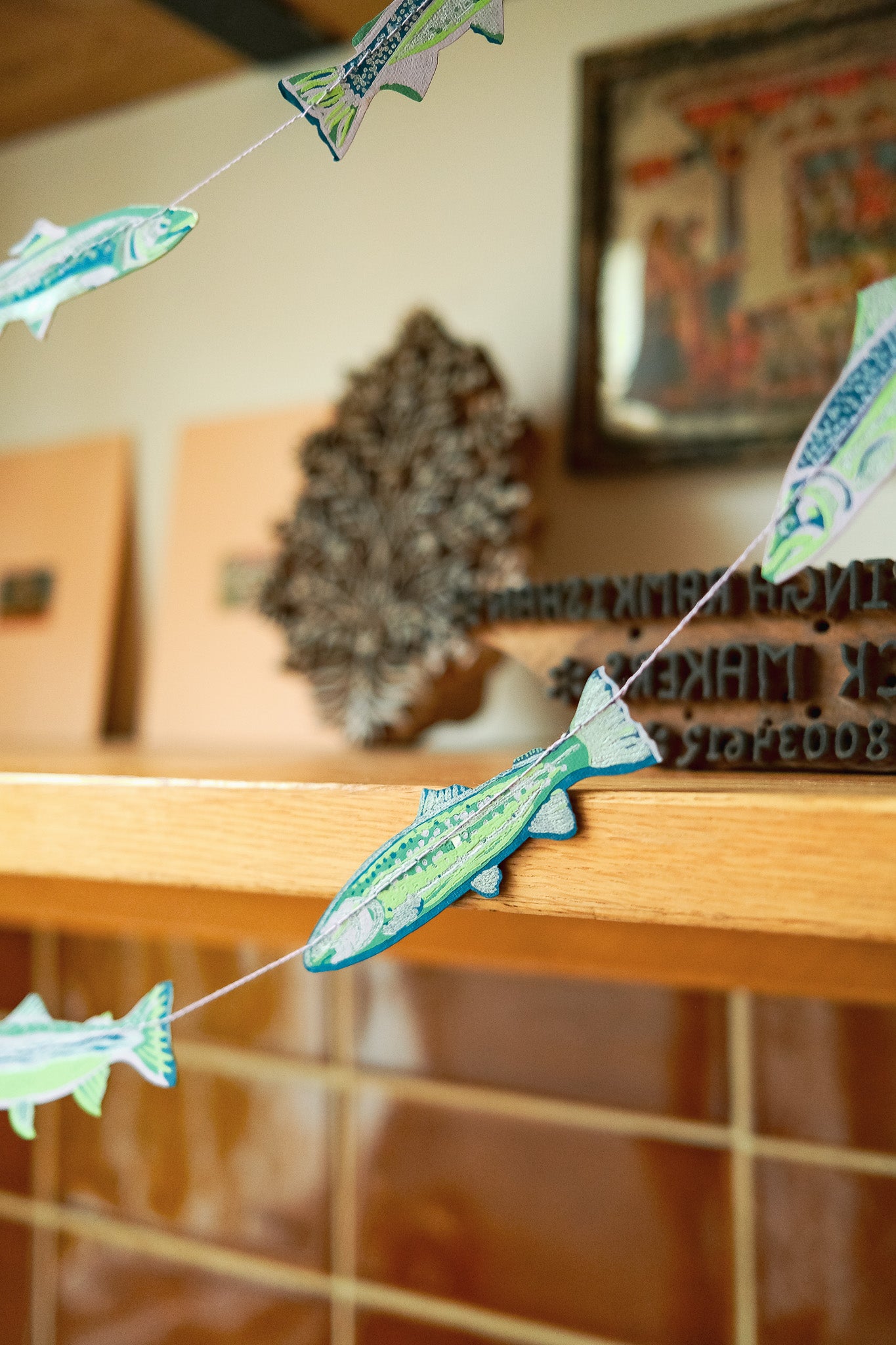 Tasty Anchovies Sewn Garland