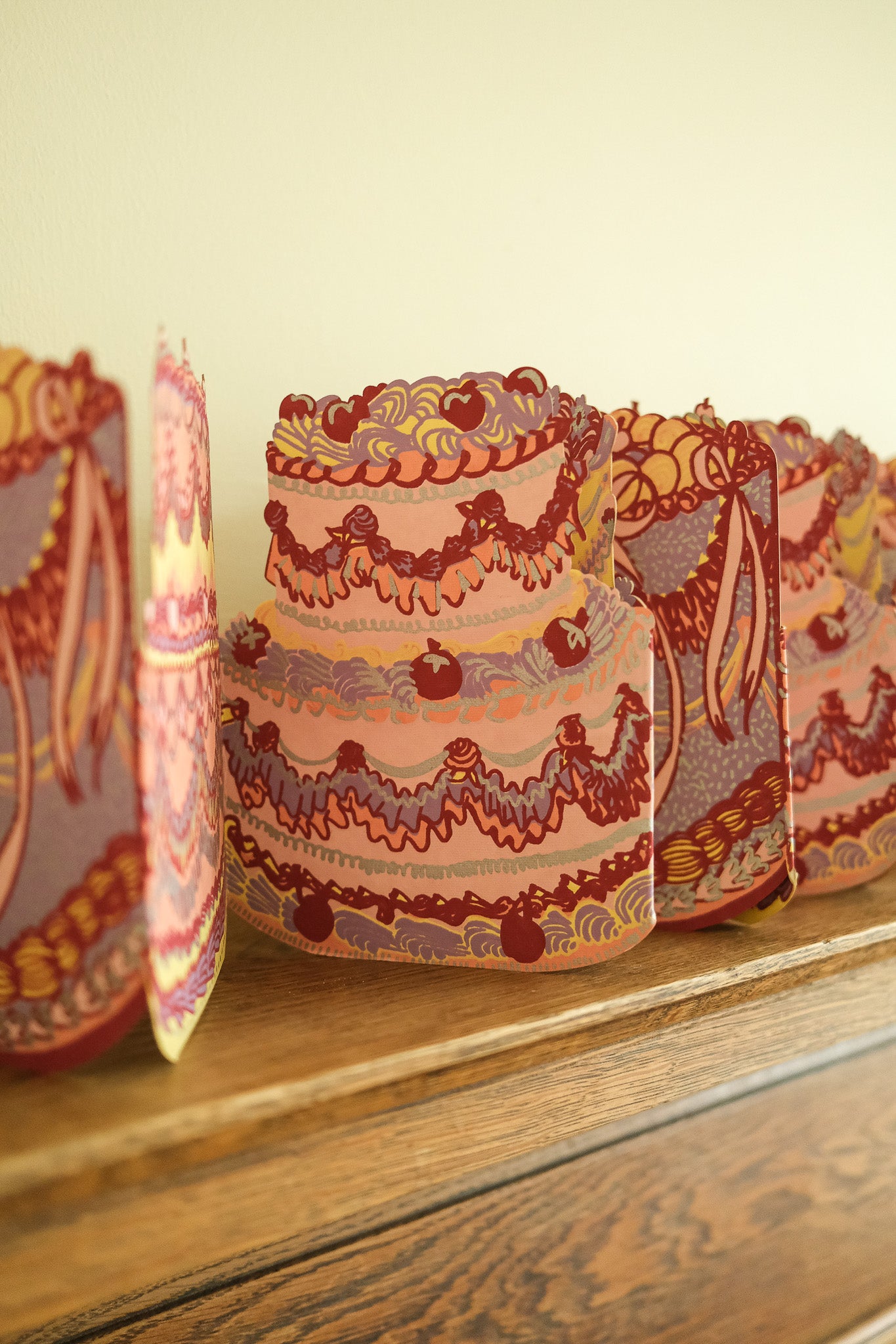 Birthday Cake Concertina Garland