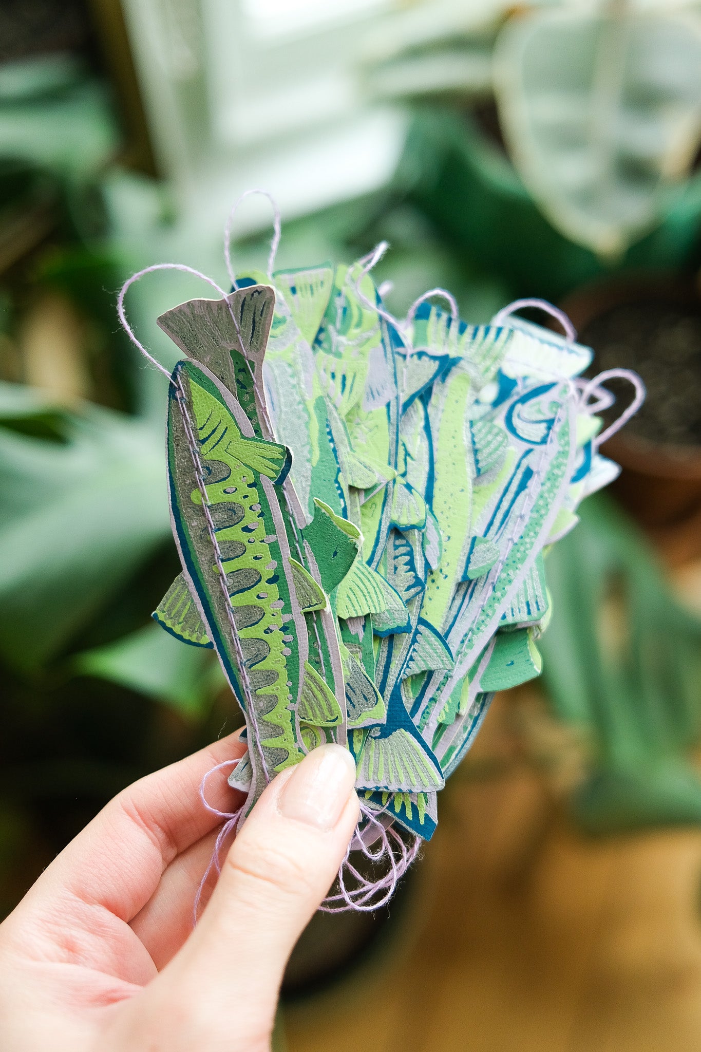 Tasty Anchovies Sewn Garland