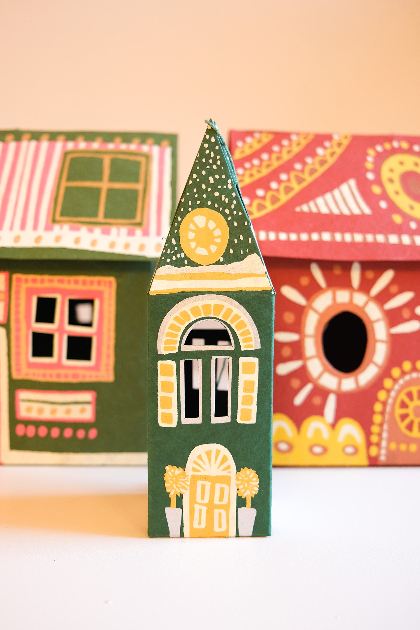 Large Winter Steeple Board Decoration