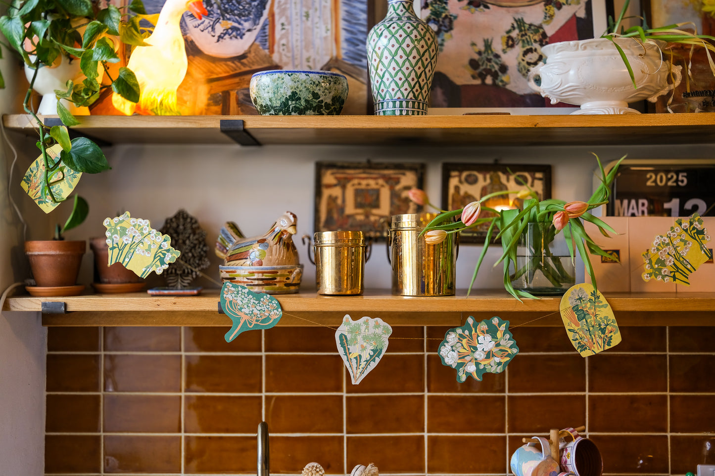 Spring Blooms Sewn Garland